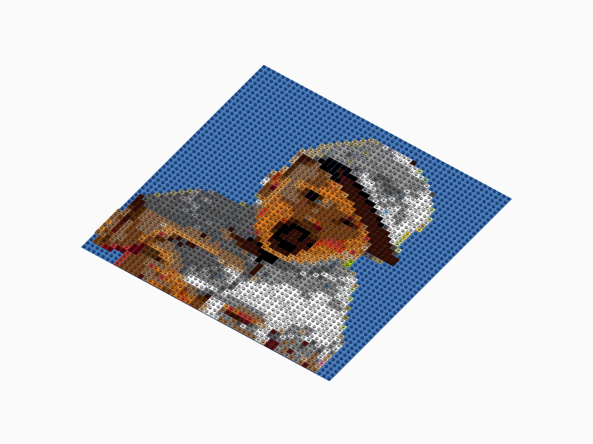 Custom Brick Mosaic