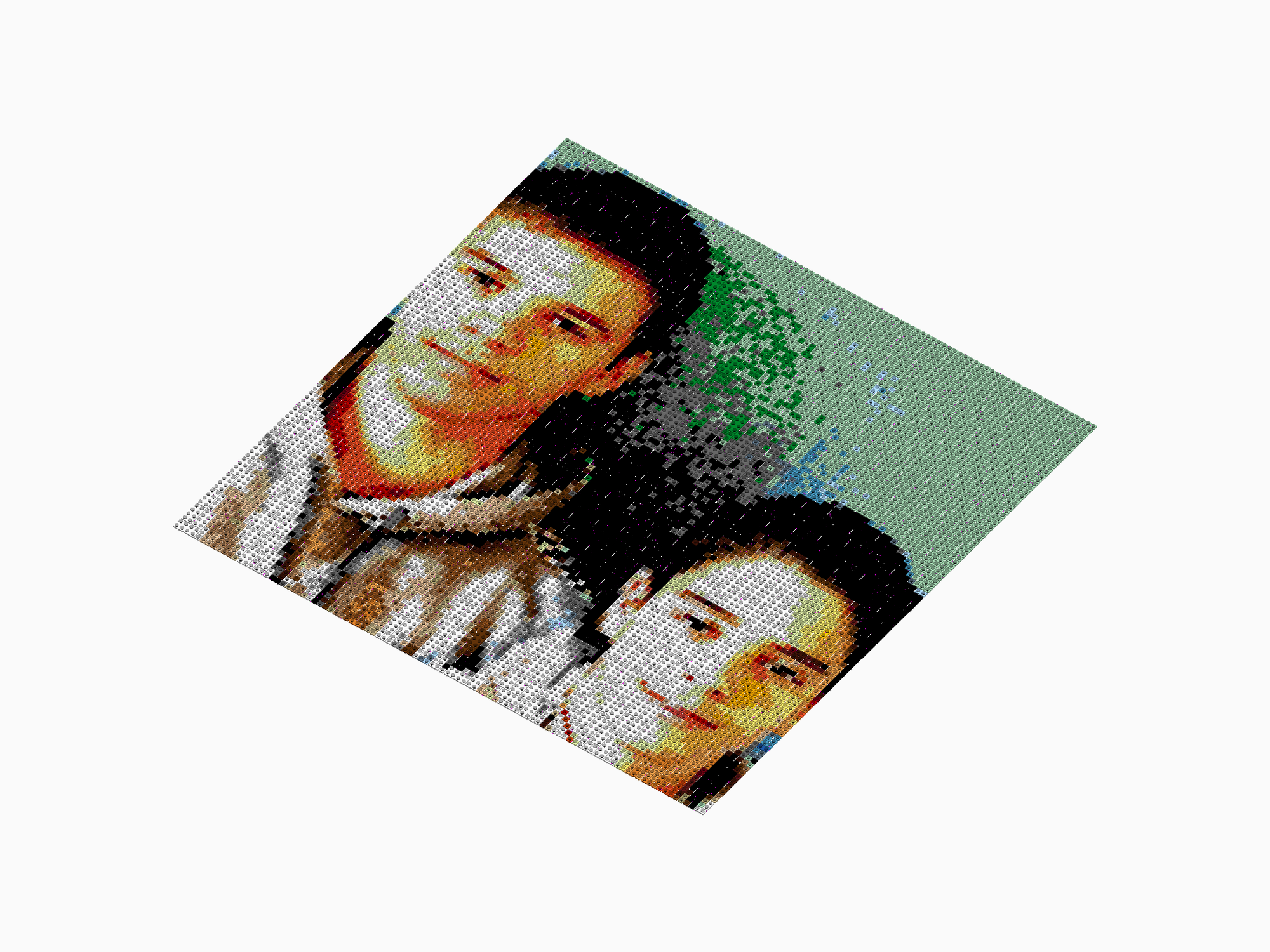 Custom Brick Mosaic