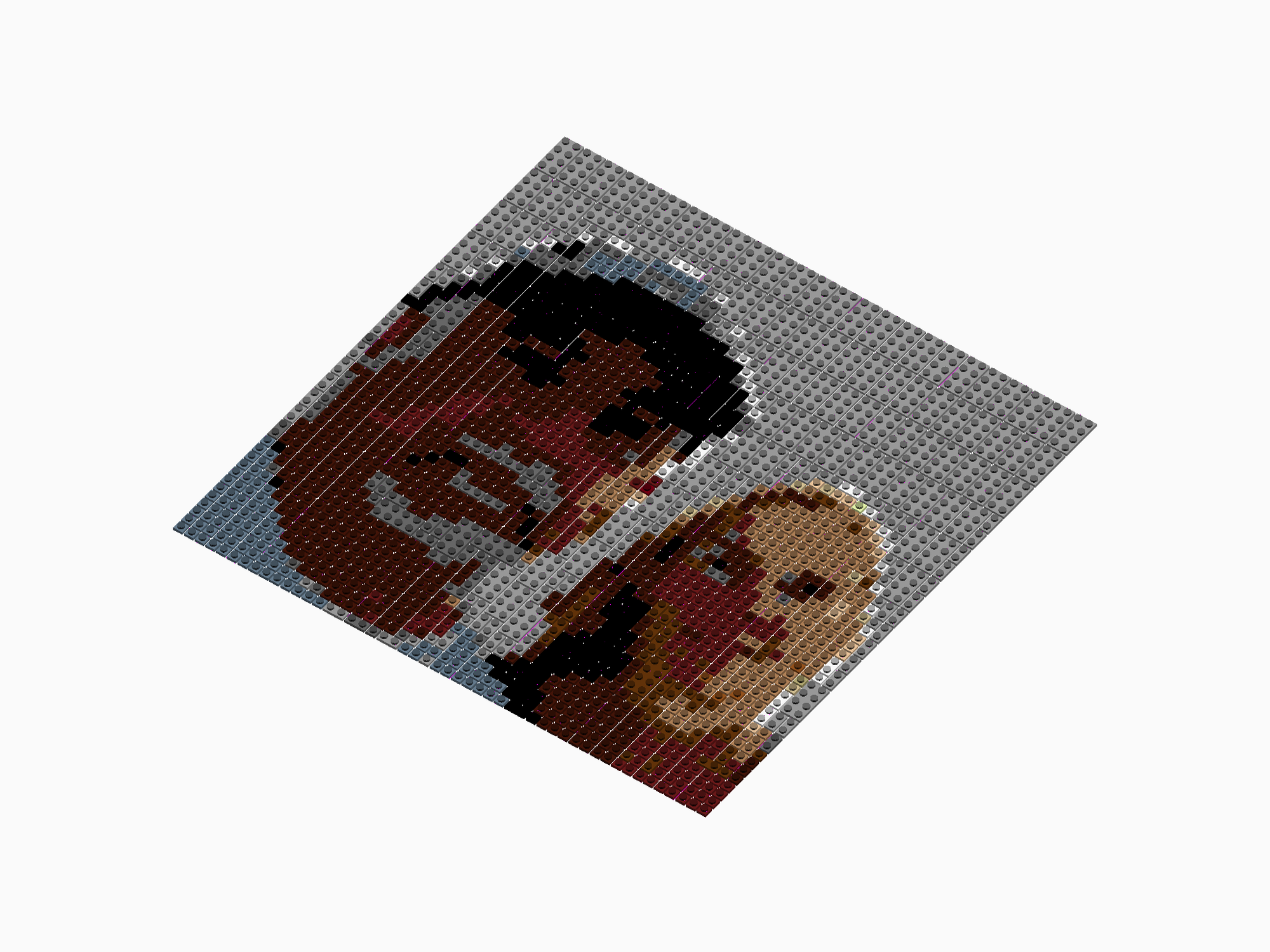 Custom Brick Mosaic