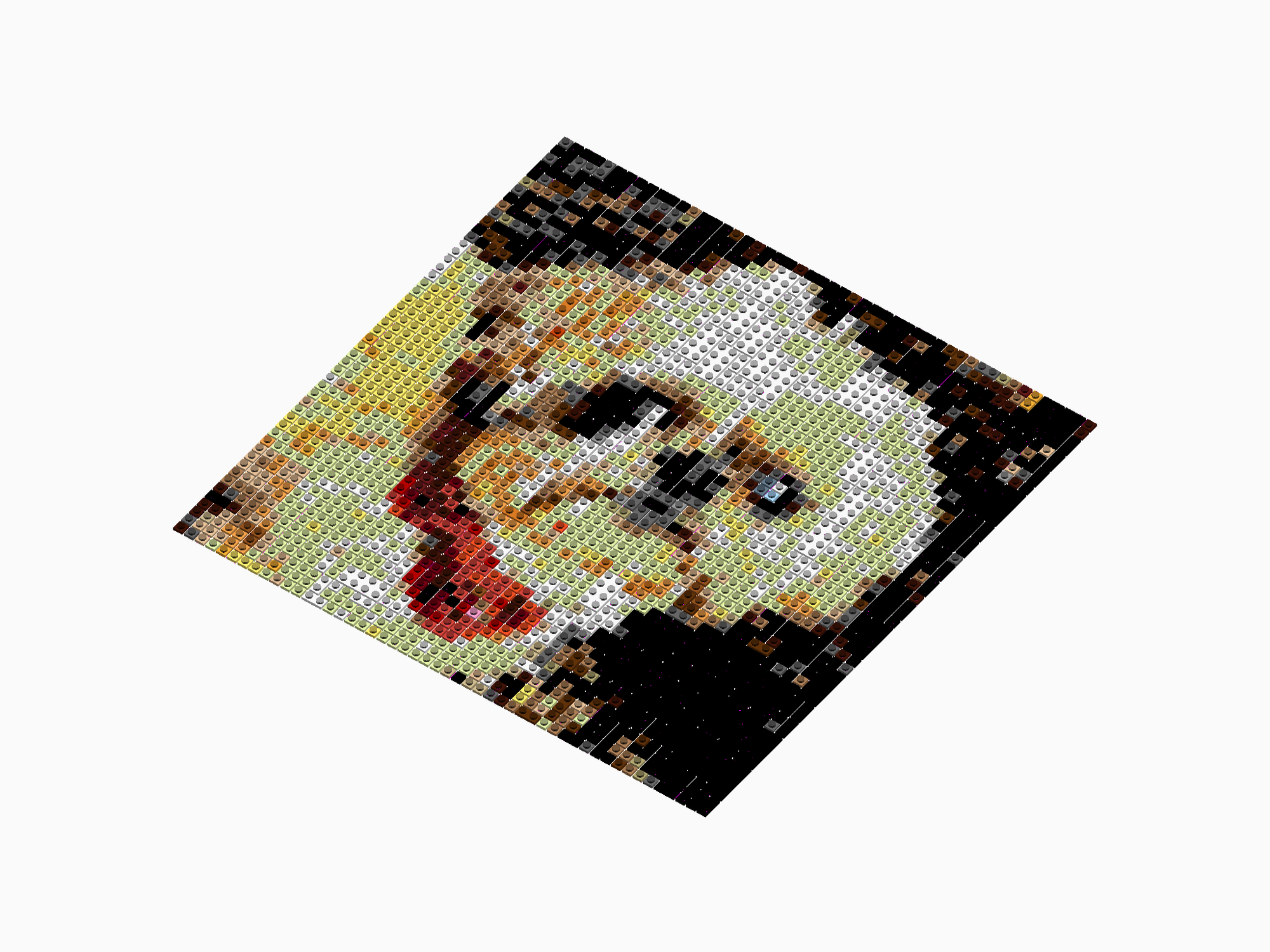 Custom Brick Mosaic