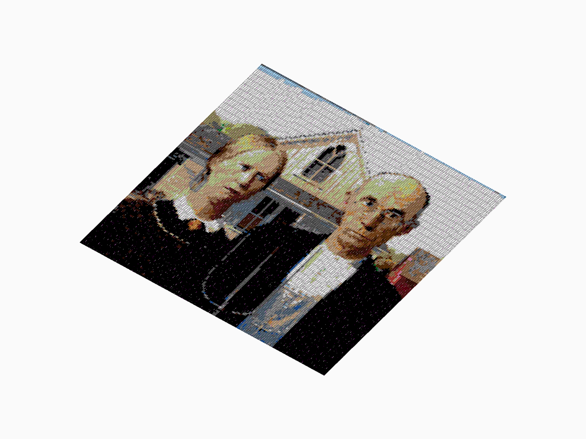 Custom Brick Mosaic