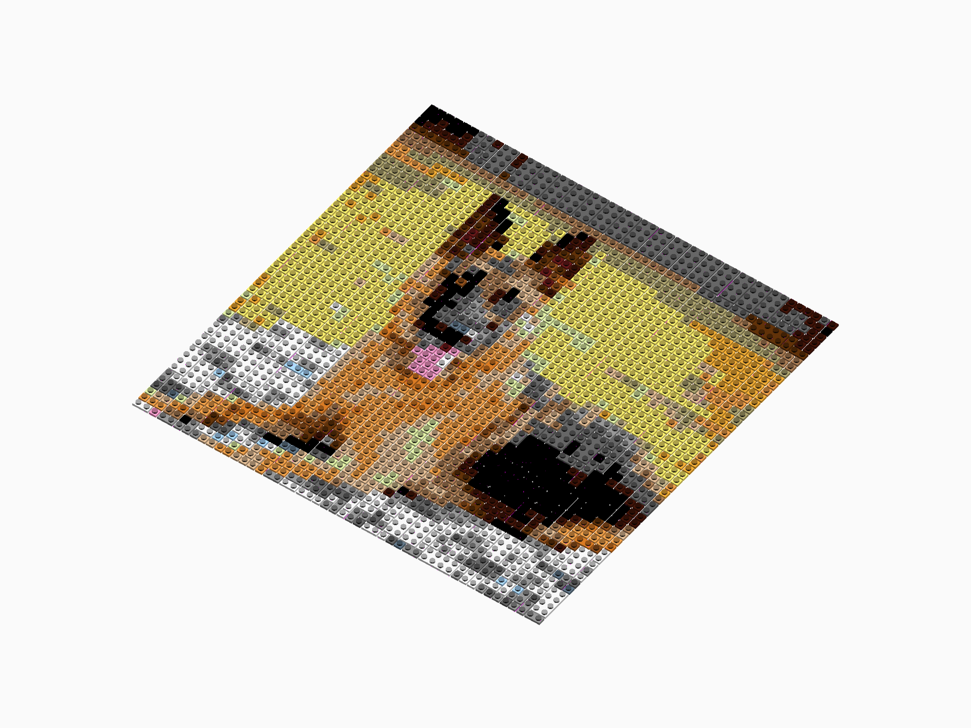 Custom Brick Mosaic