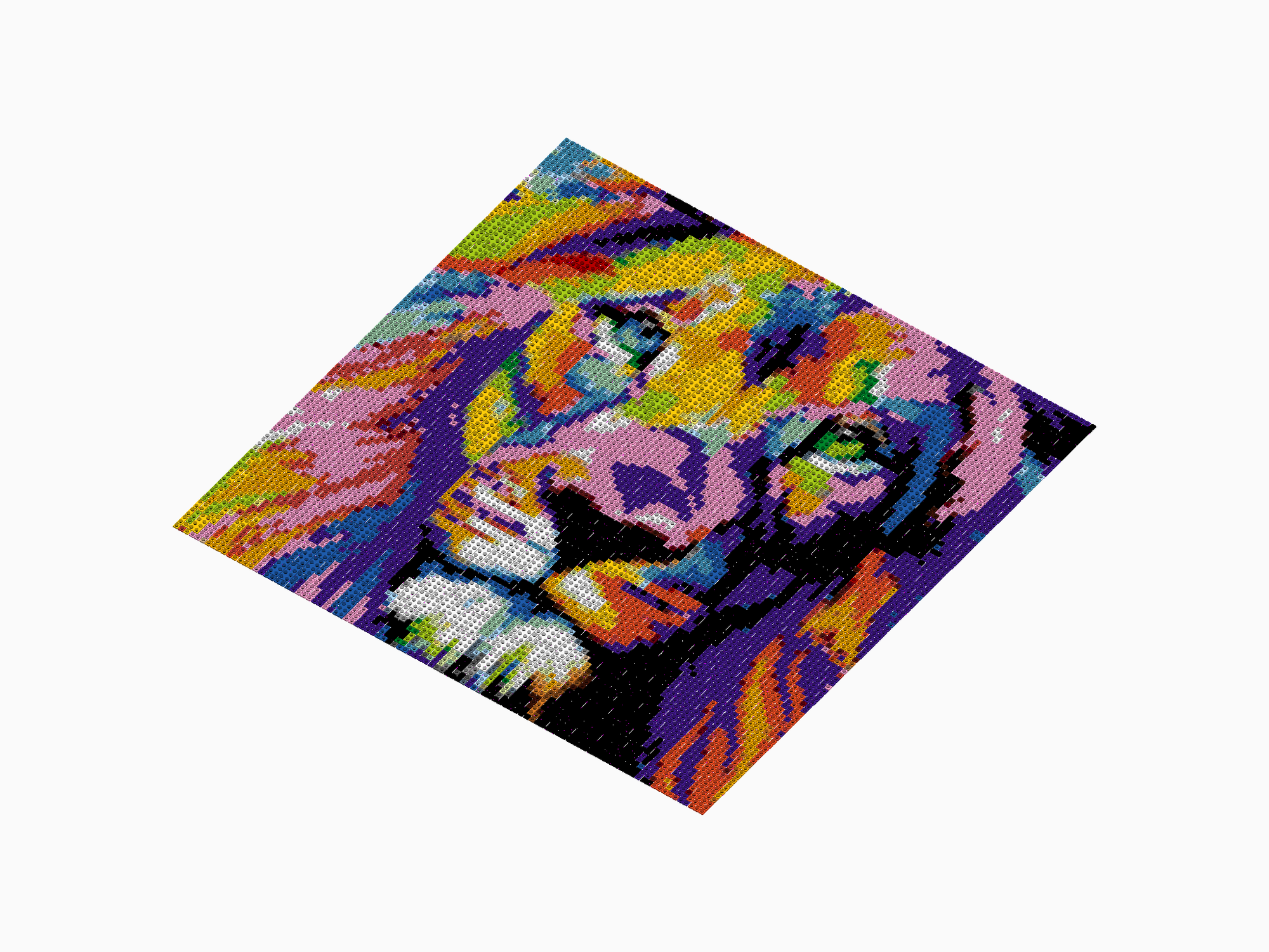 Custom Brick Mosaic