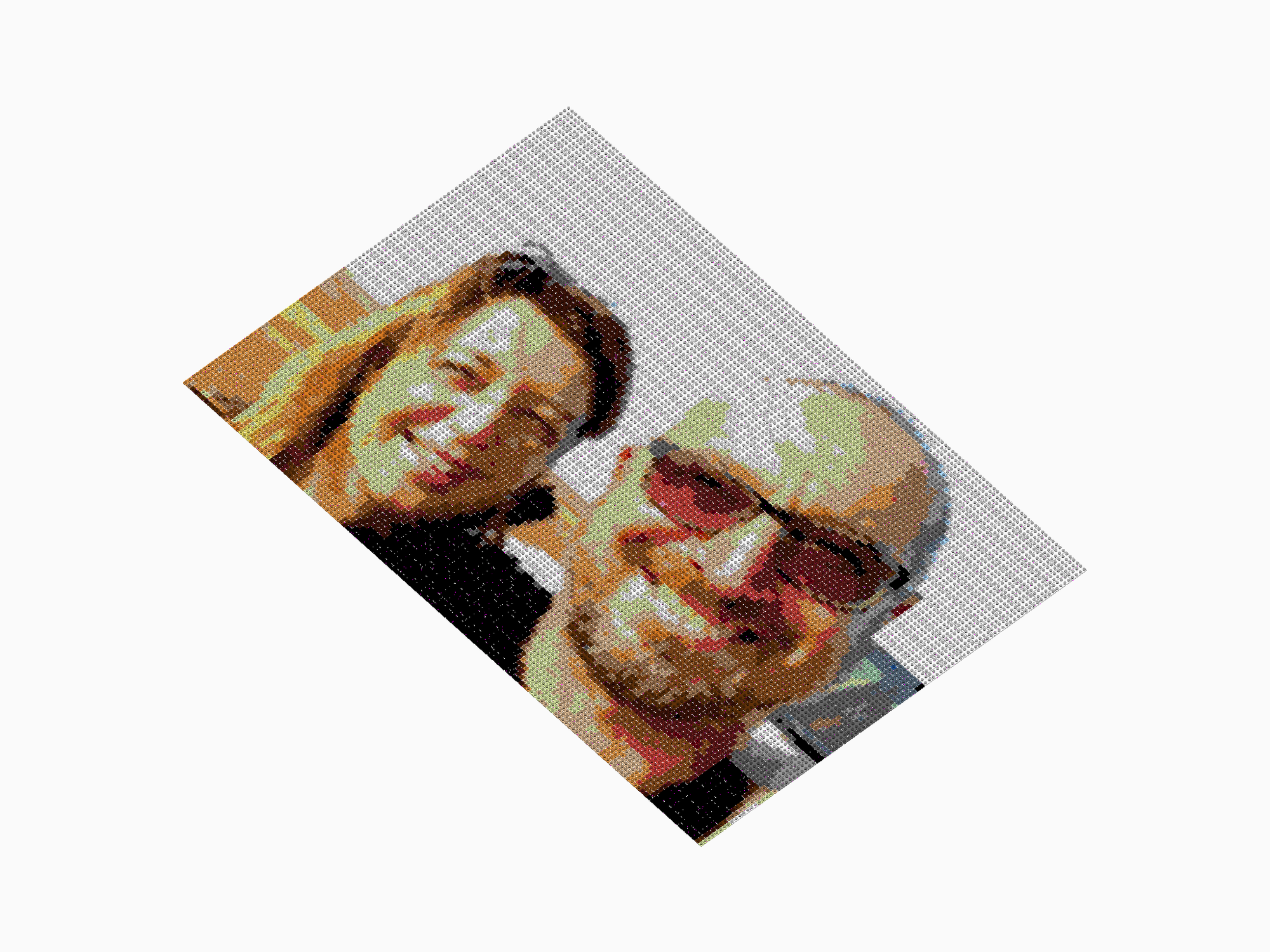 Custom Brick Mosaic