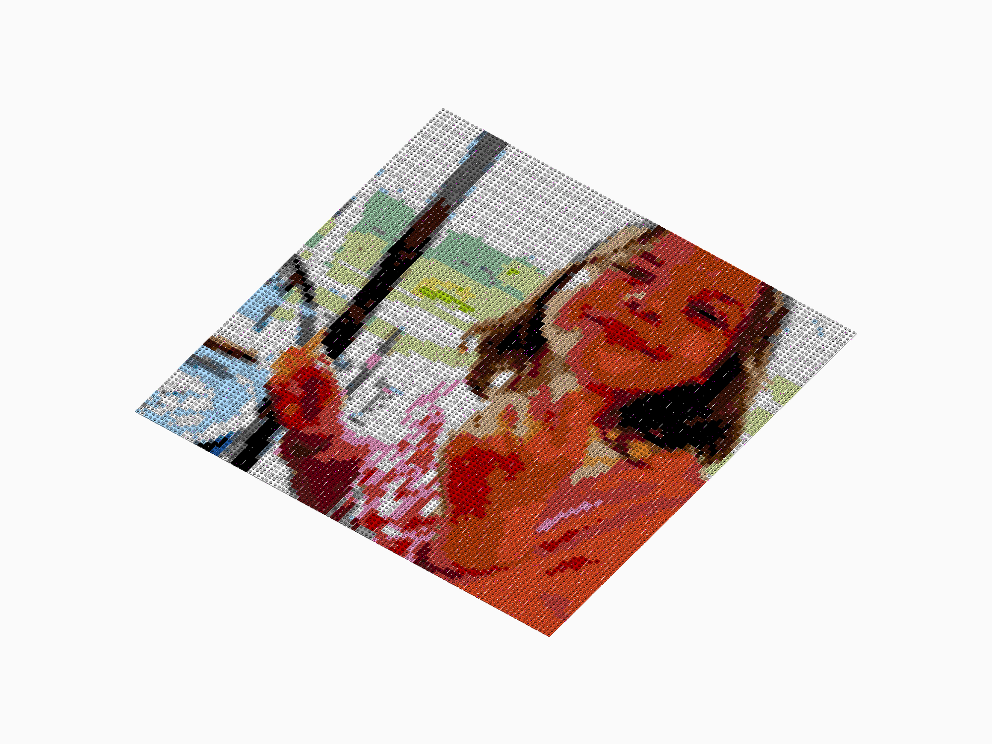 Custom Brick Mosaic
