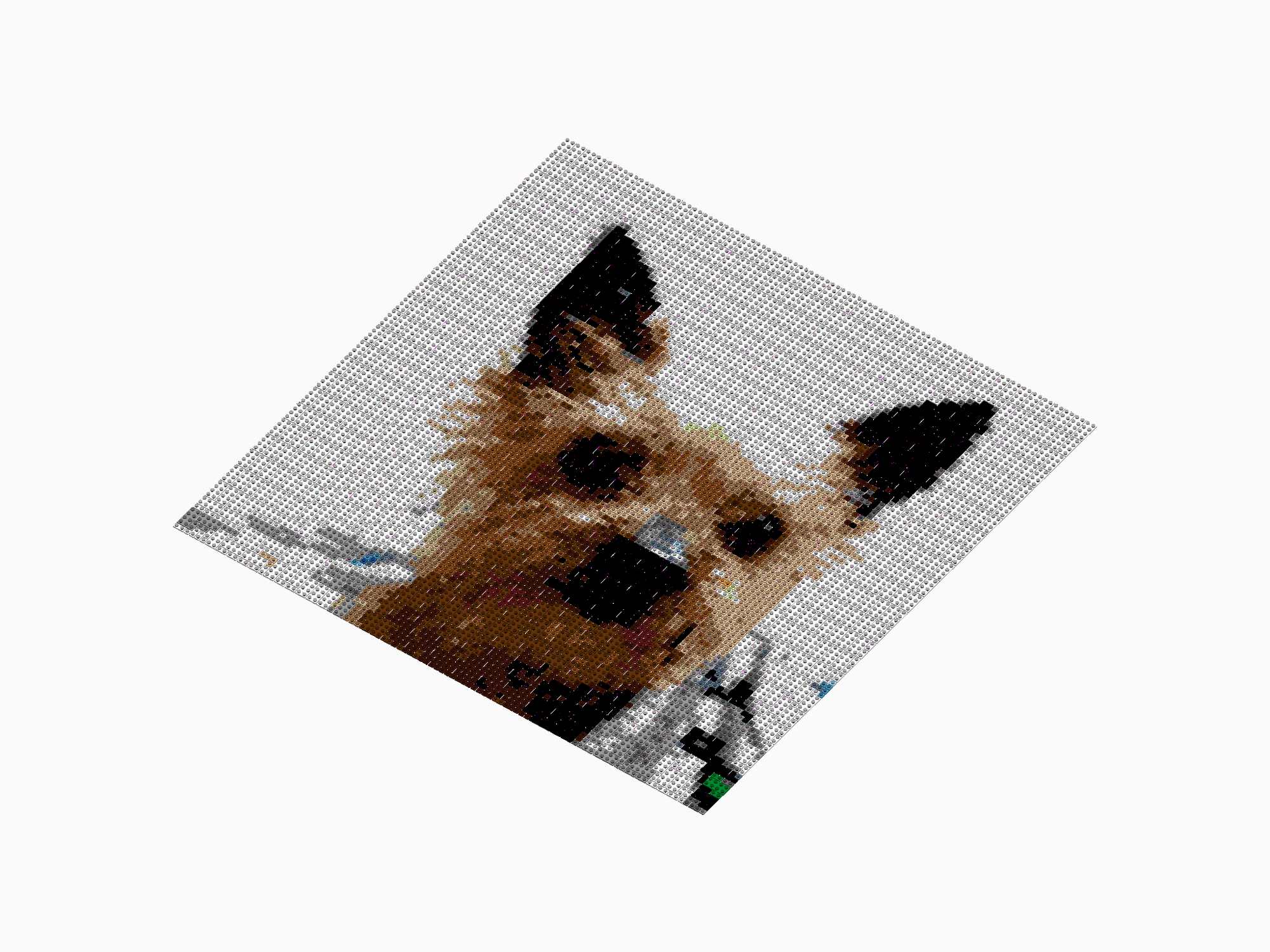 Custom Brick Mosaic