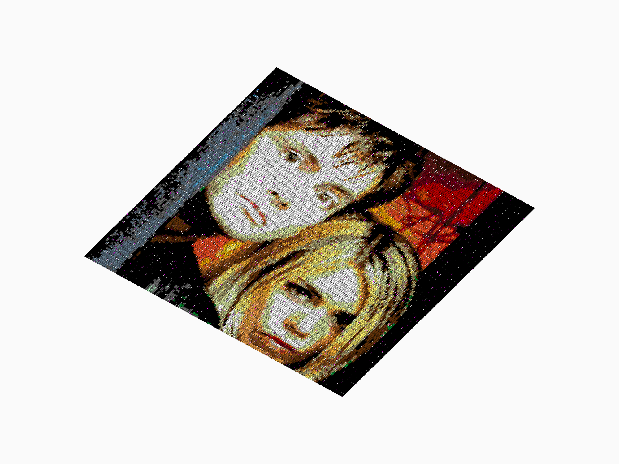 Custom Brick Mosaic