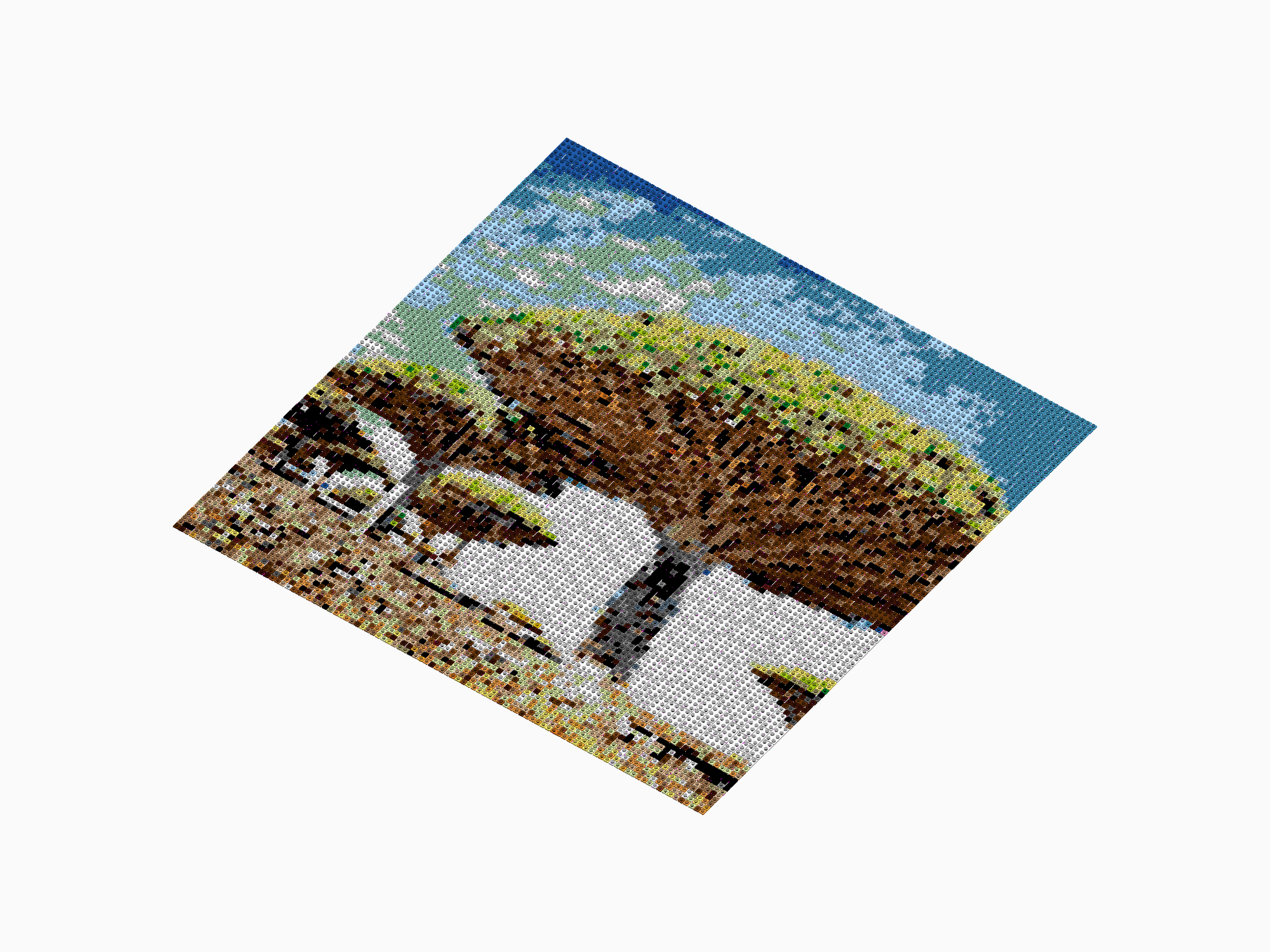 Custom Brick Mosaic