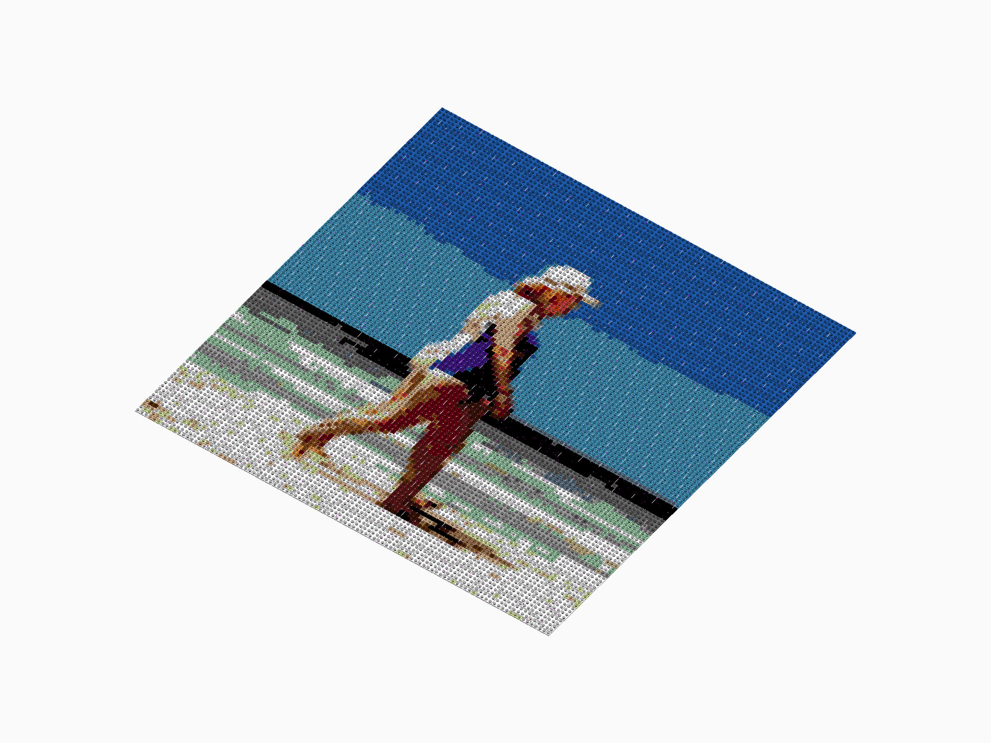 Custom Brick Mosaic