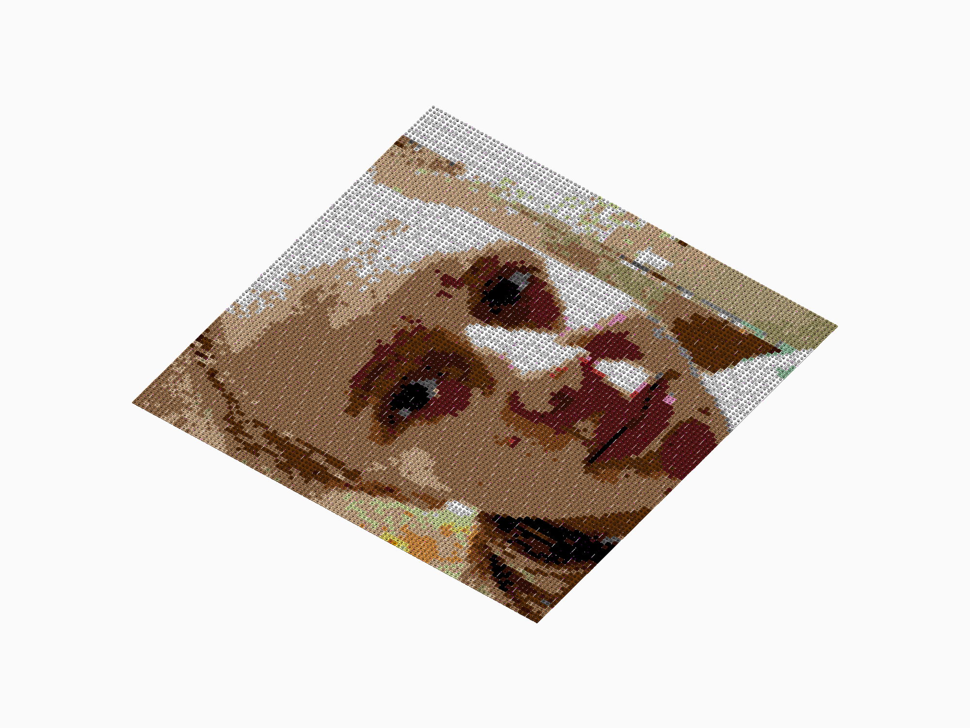 Custom Brick Mosaic