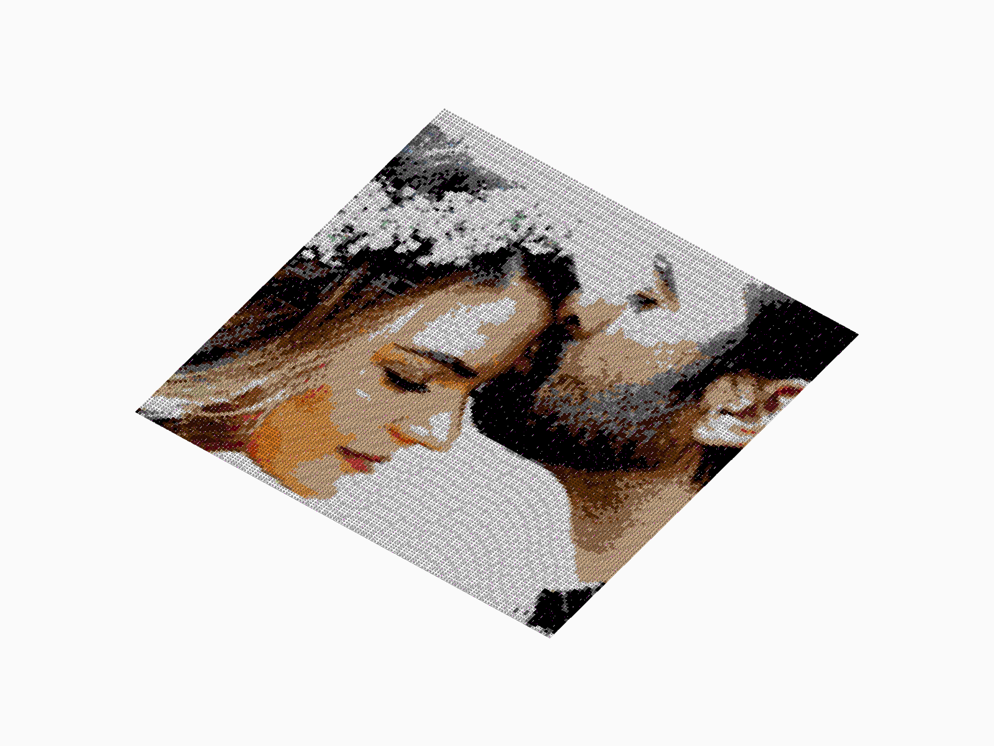 Custom Brick Mosaic