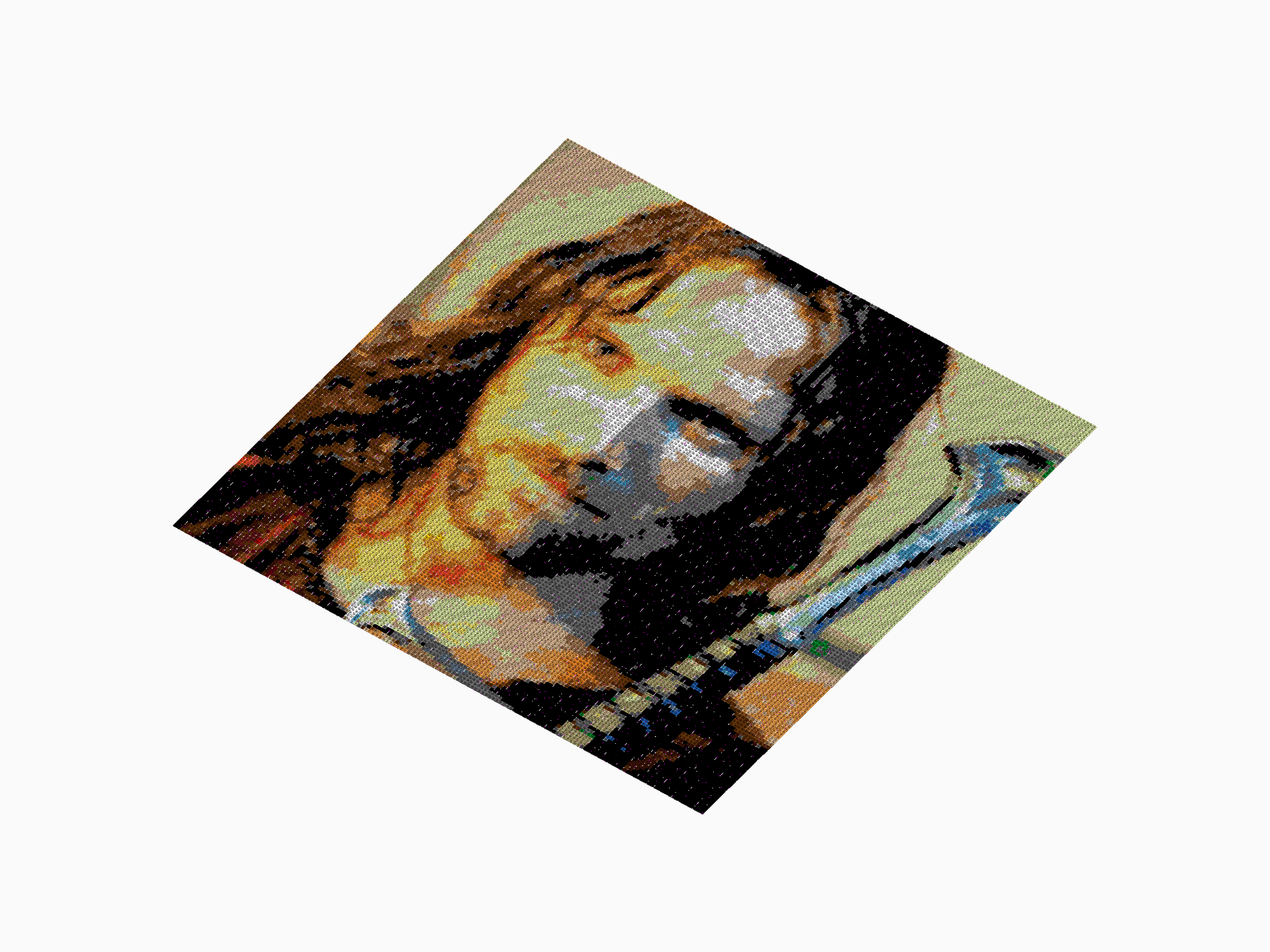 Custom Brick Mosaic