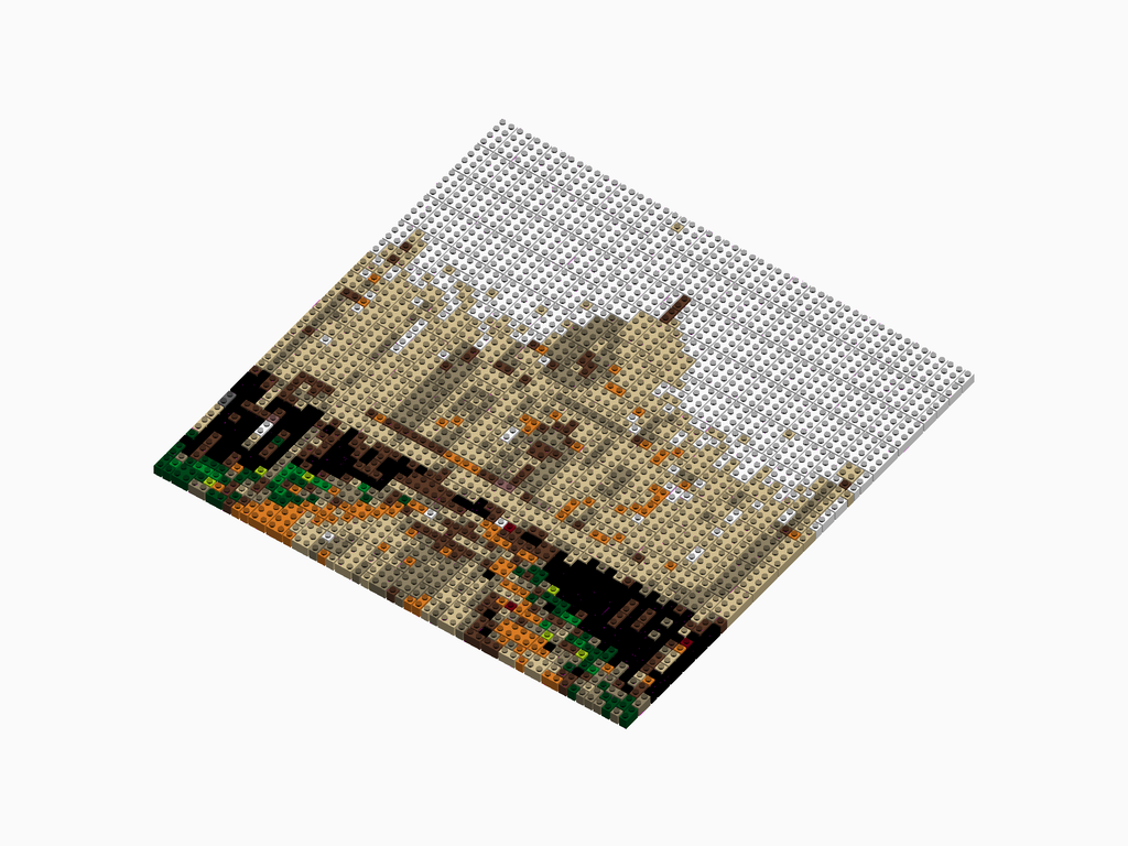 Custom Brick Mosaic