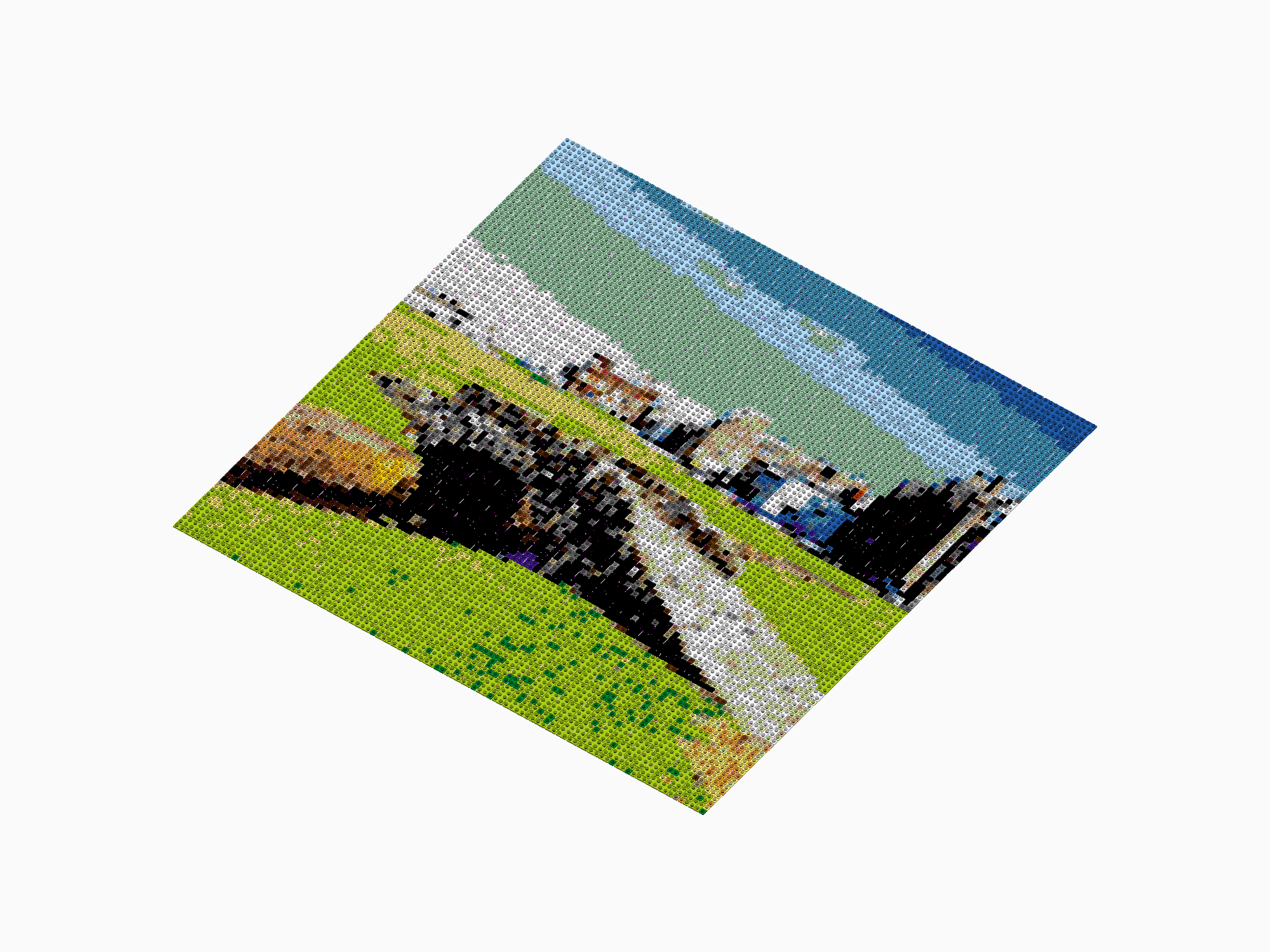 Custom Brick Mosaic