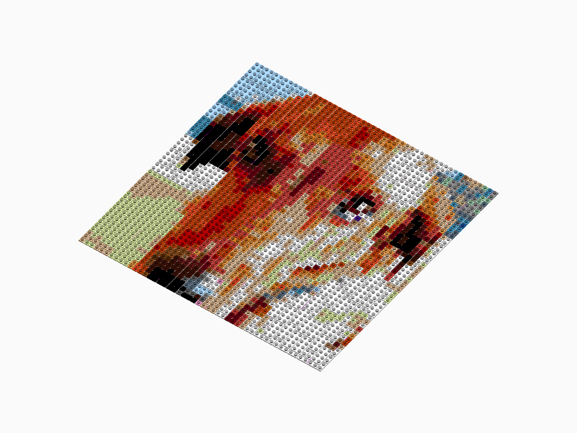 Custom Brick Mosaic