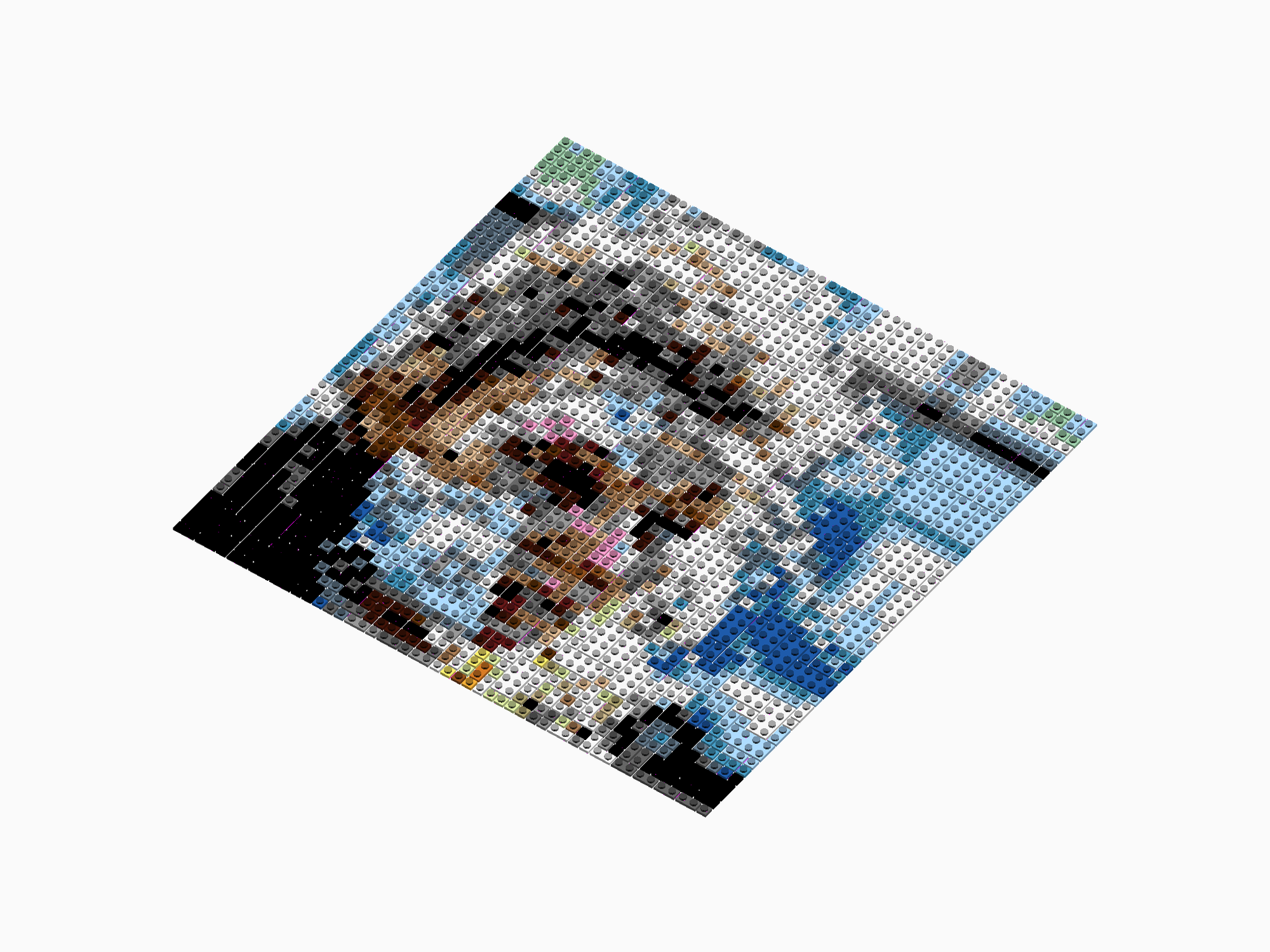 Custom Brick Mosaic