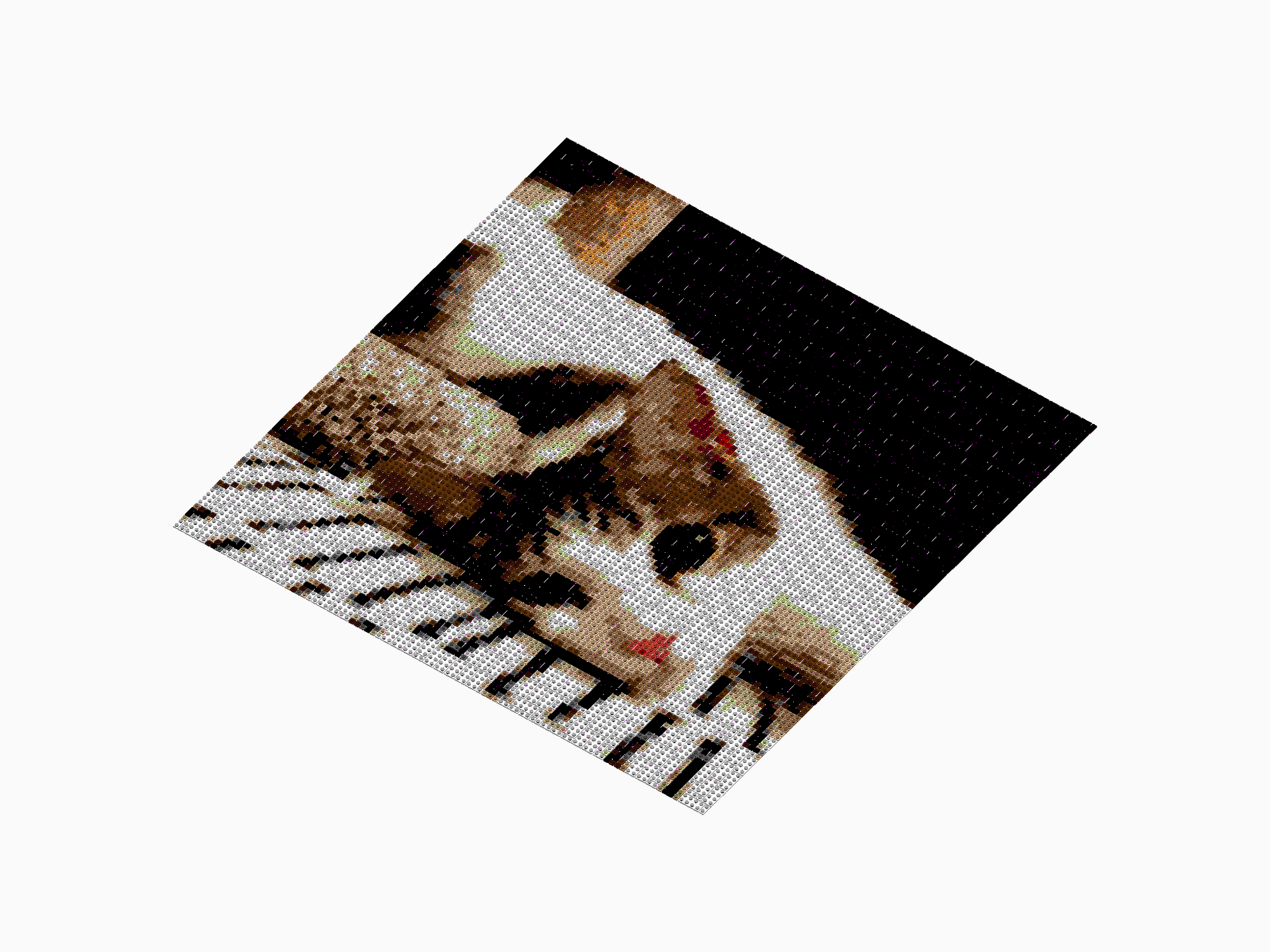 Custom Brick Mosaic