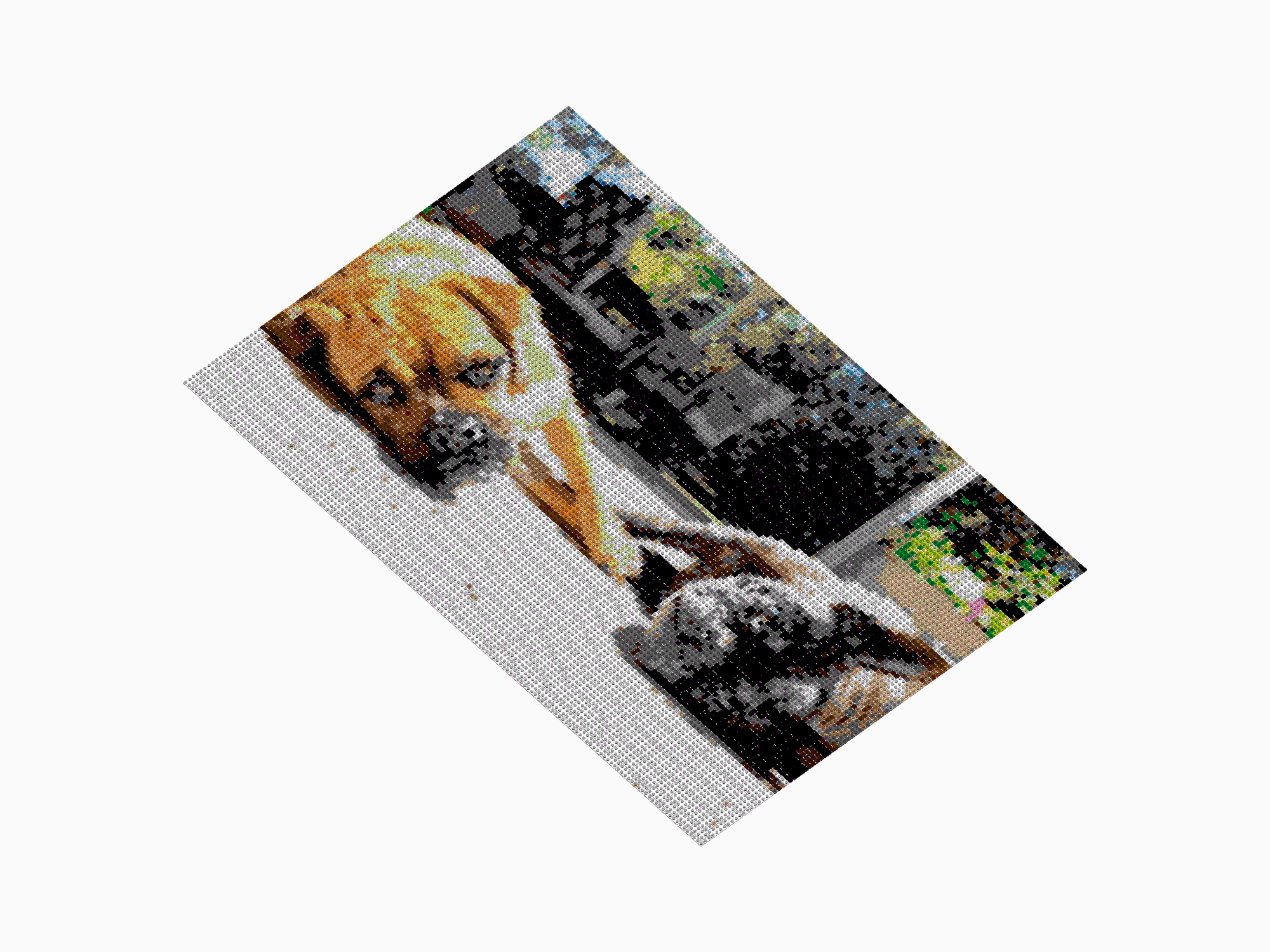 Custom Brick Mosaic
