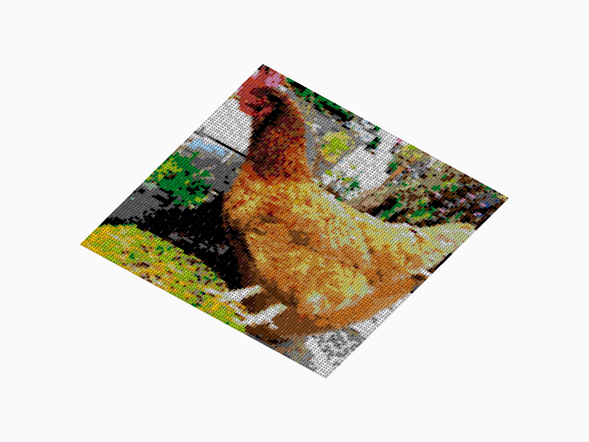 Custom Brick Mosaic