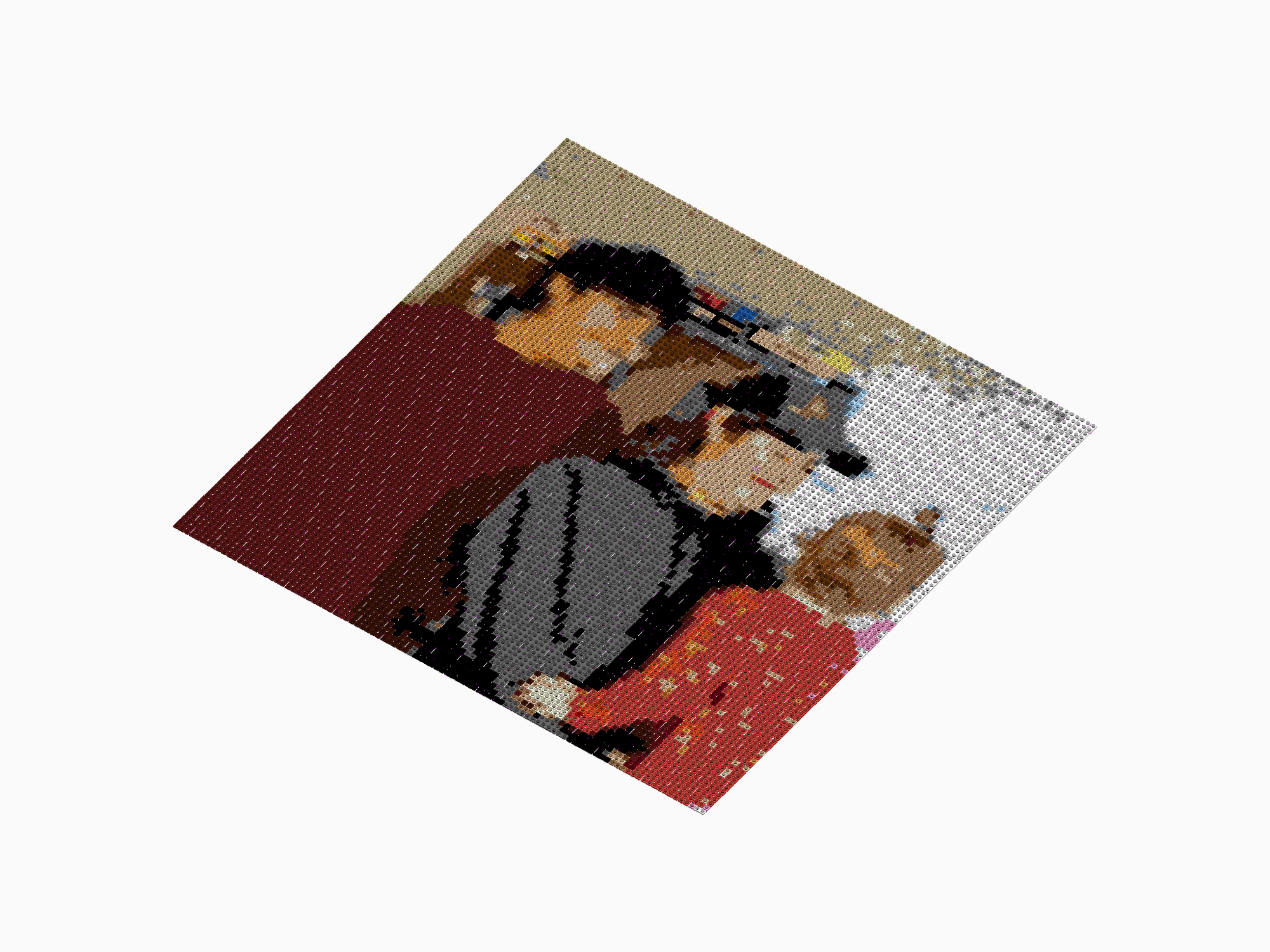 Custom Brick Mosaic