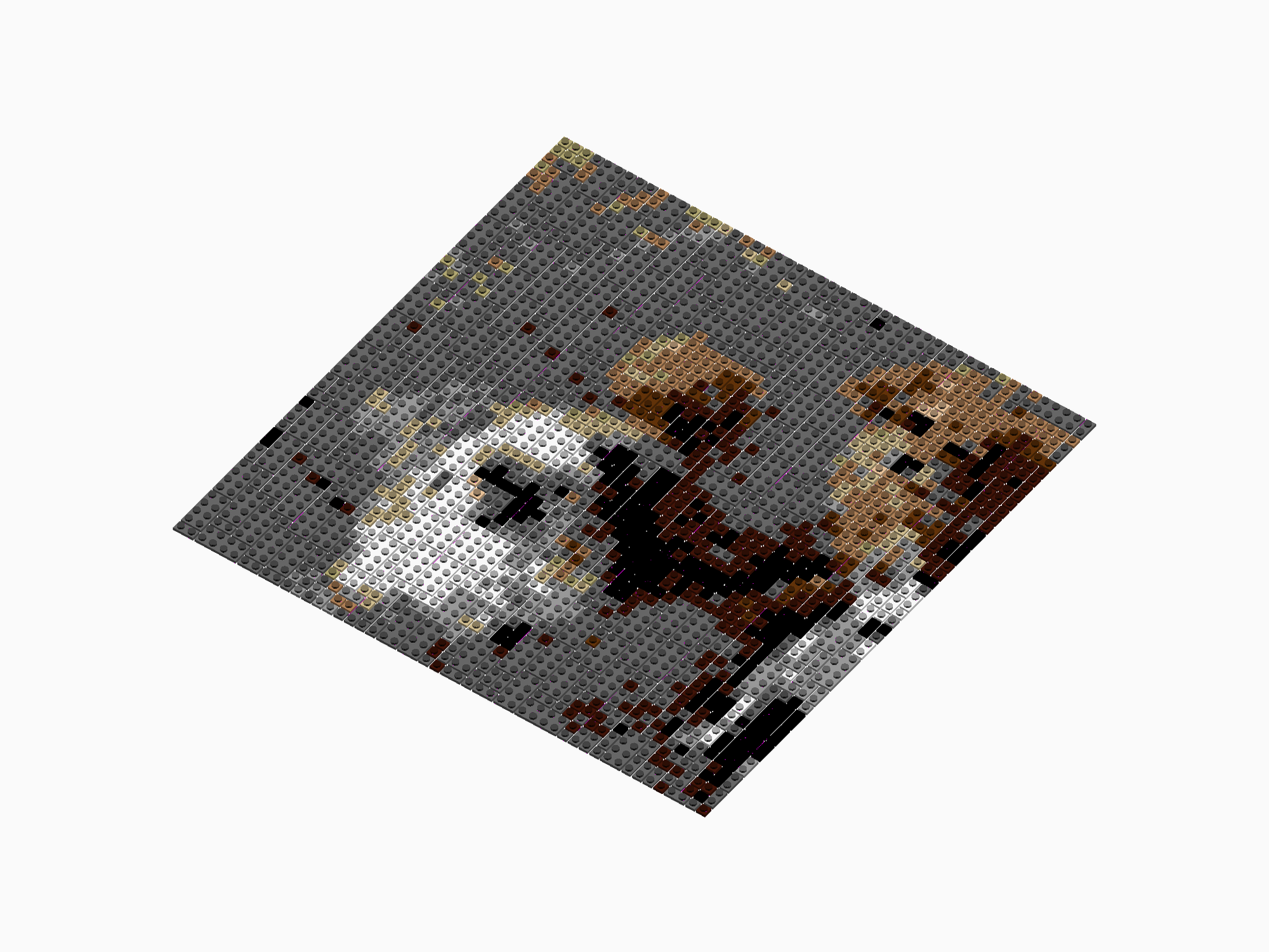 Custom Brick Mosaic