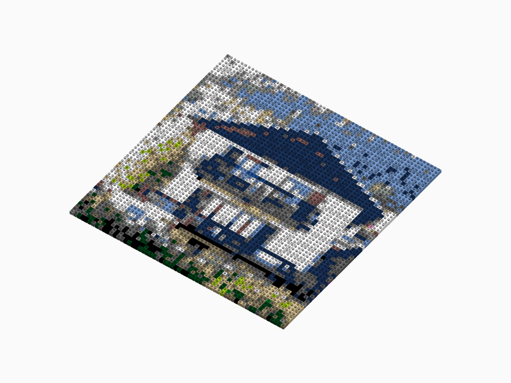 Custom Brick Mosaic