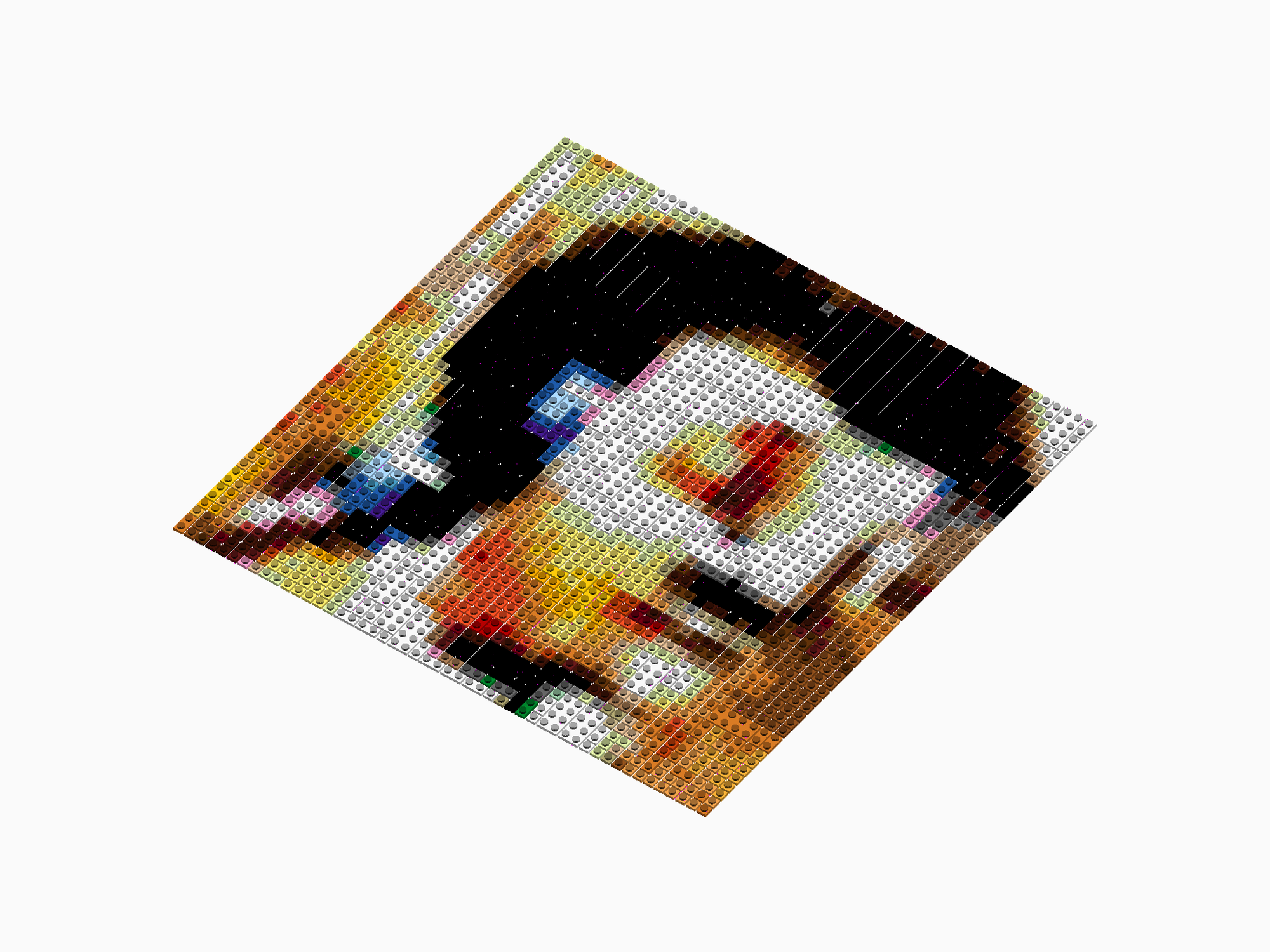Custom Brick Mosaic