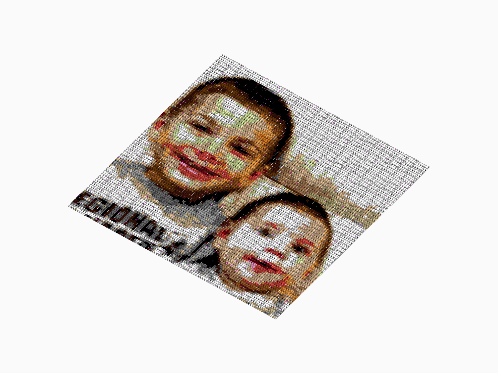 Custom Brick Mosaic