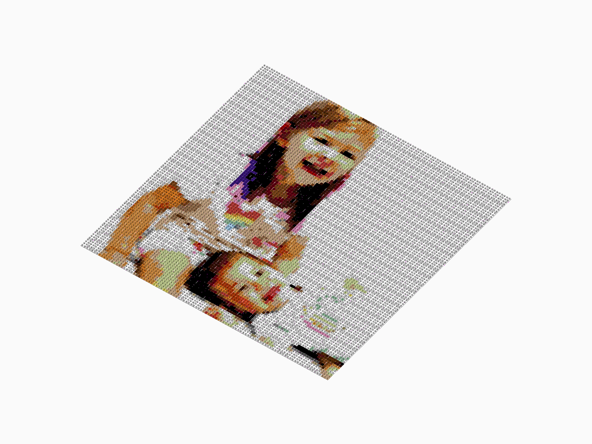 Custom Brick Mosaic
