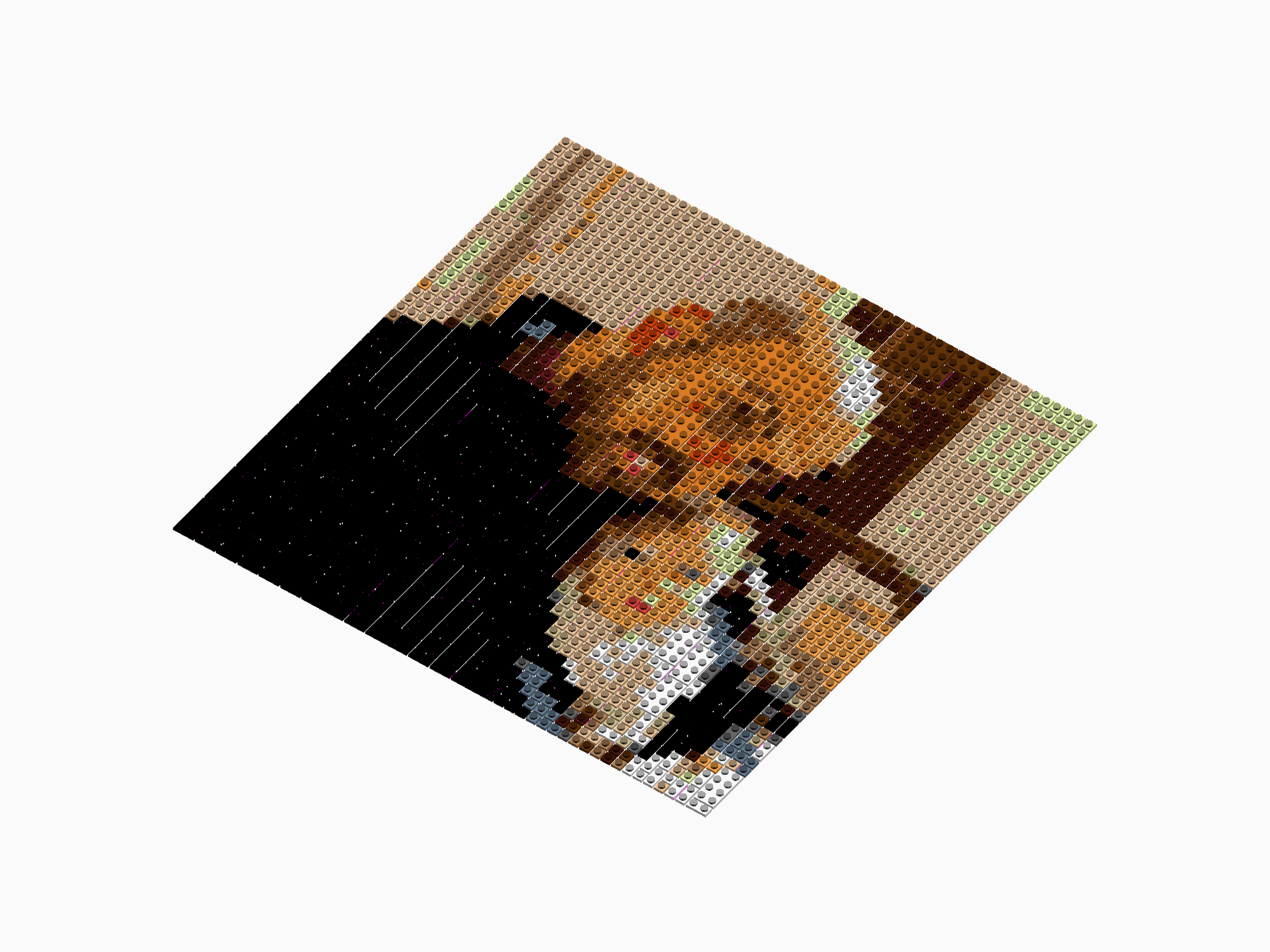 Custom Brick Mosaic