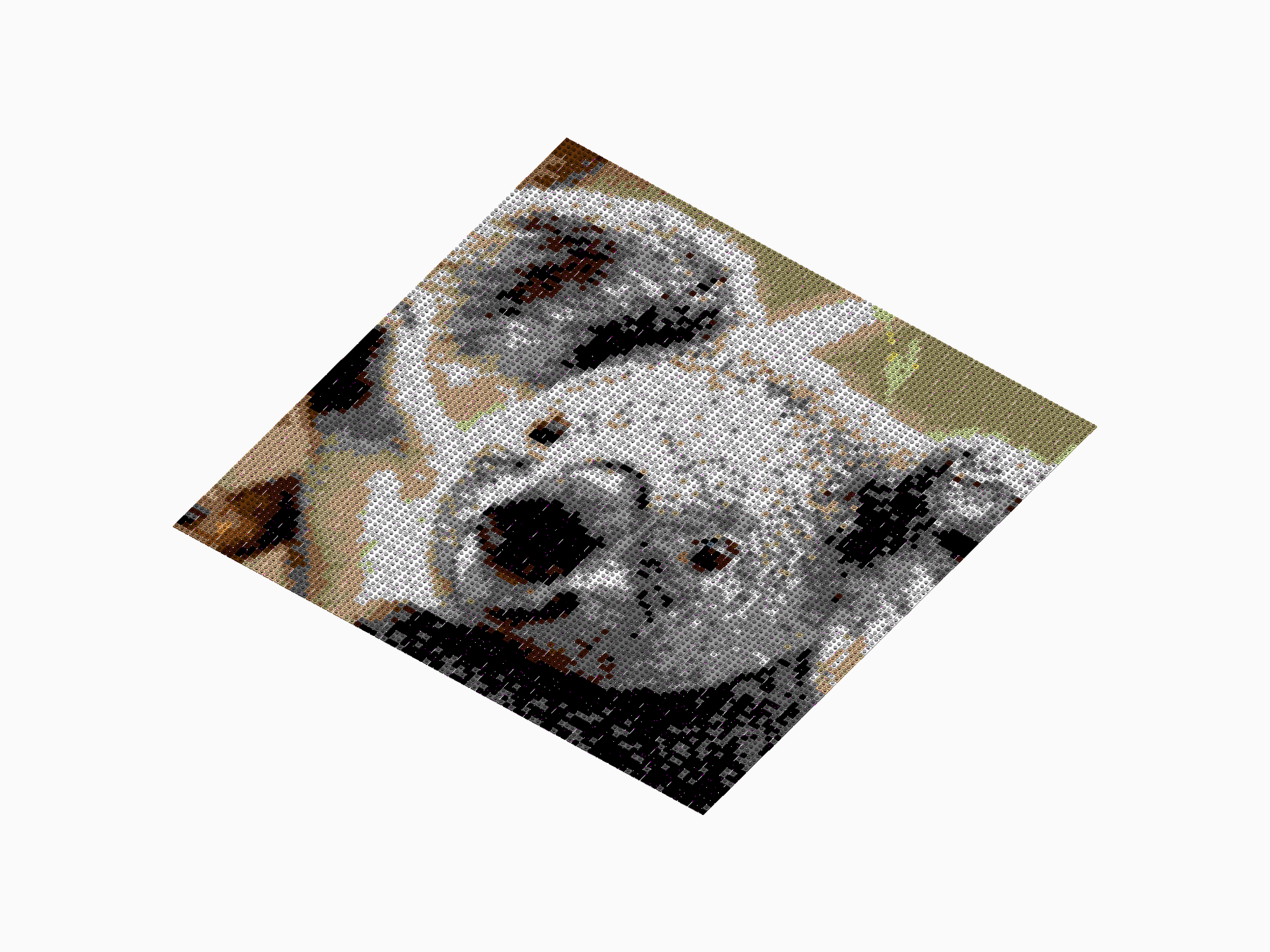Custom Brick Mosaic