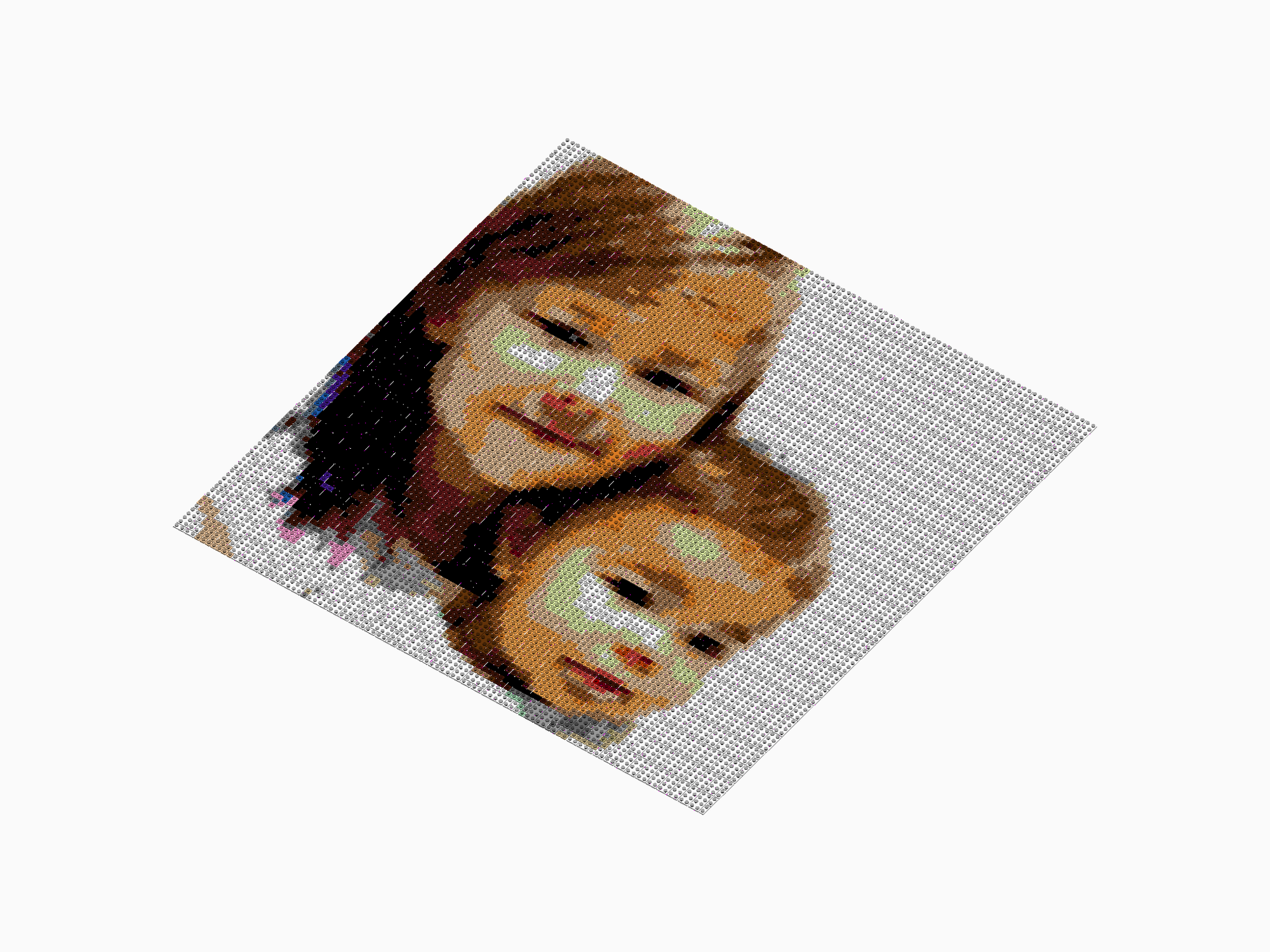 Custom Brick Mosaic