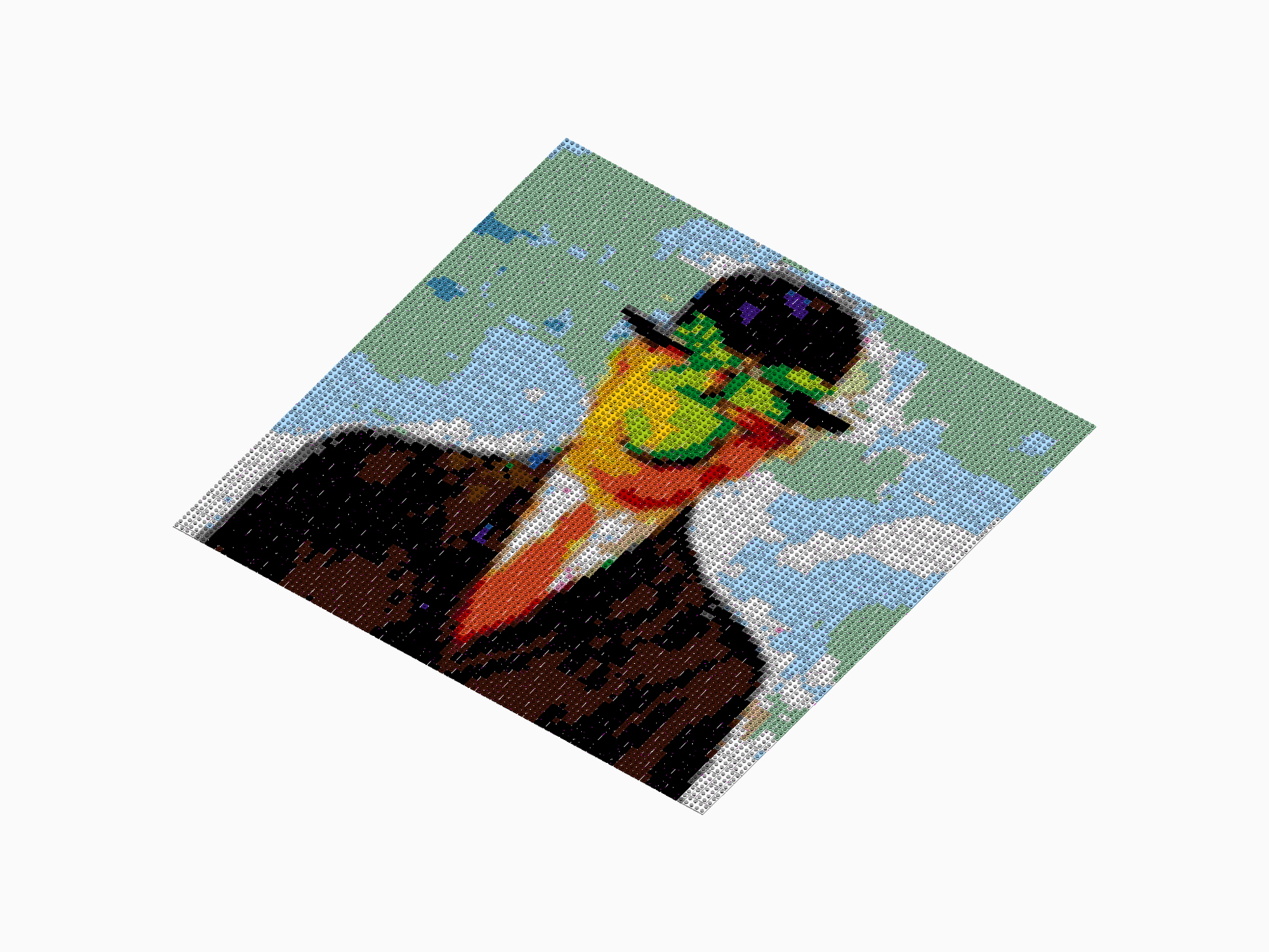 Custom Brick Mosaic