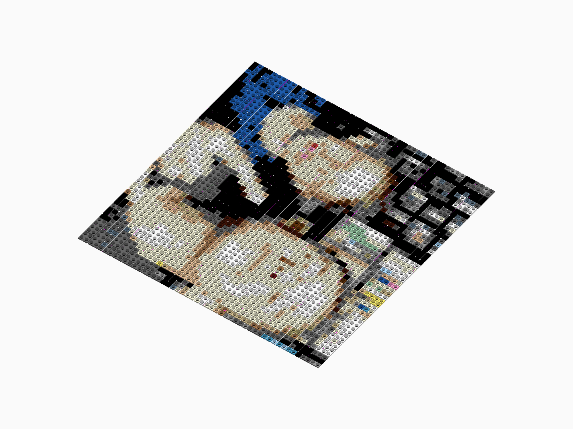Custom Brick Mosaic