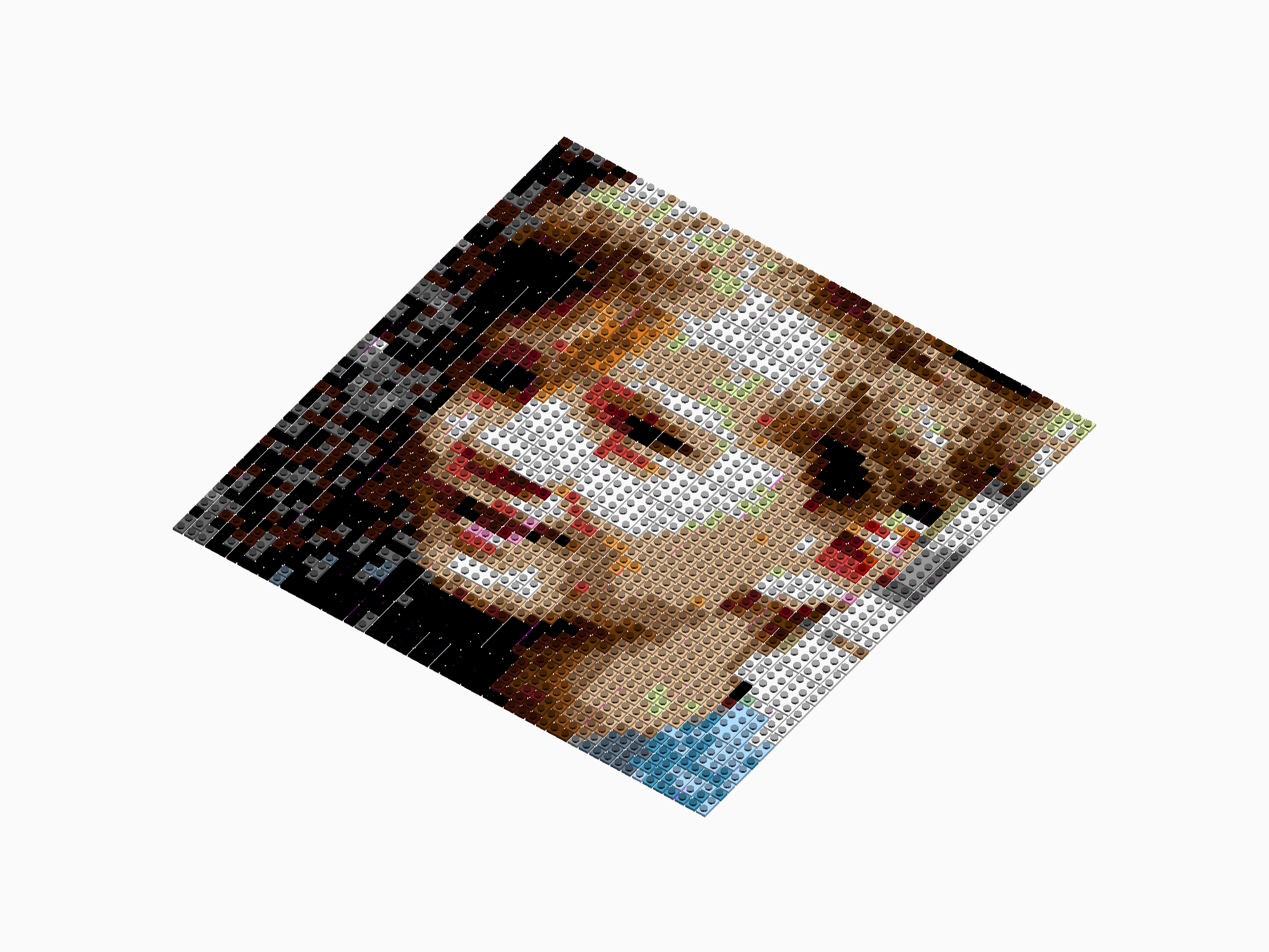Custom Brick Mosaic