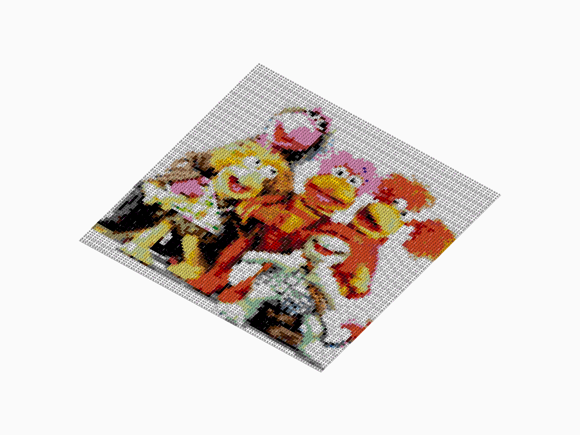 Custom Brick Mosaic