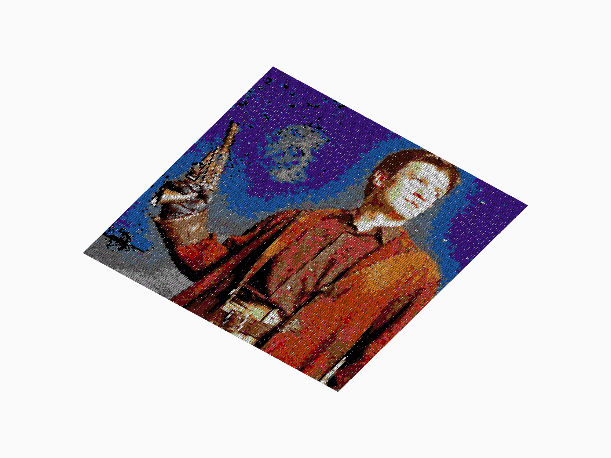 Custom Brick Mosaic
