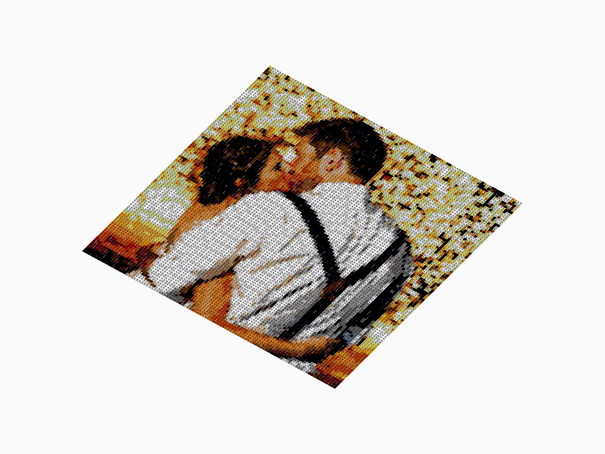 Custom Brick Mosaic