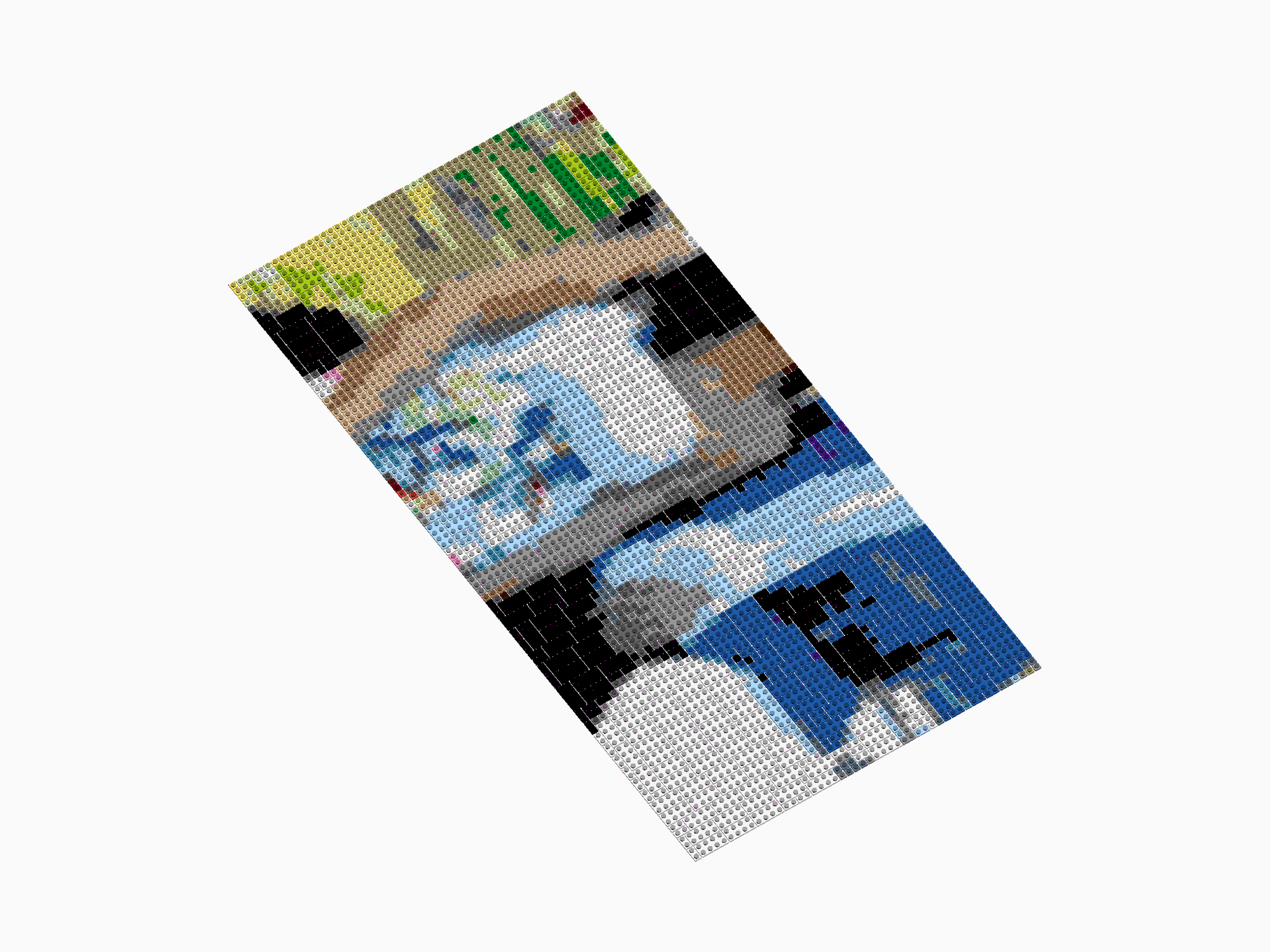 Custom Brick Mosaic