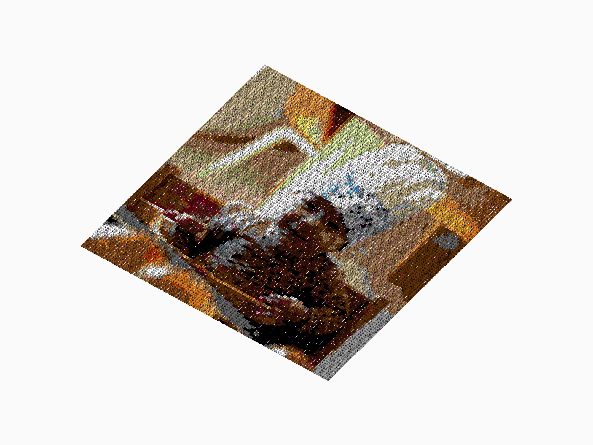 Custom Brick Mosaic