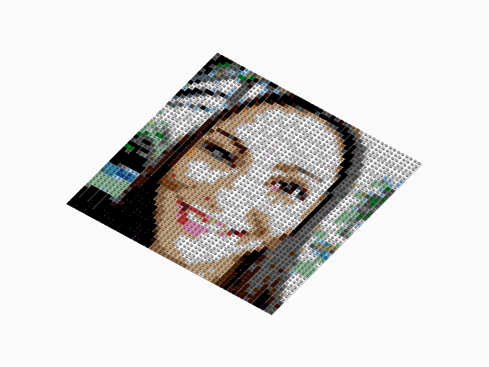 Custom Brick Mosaic