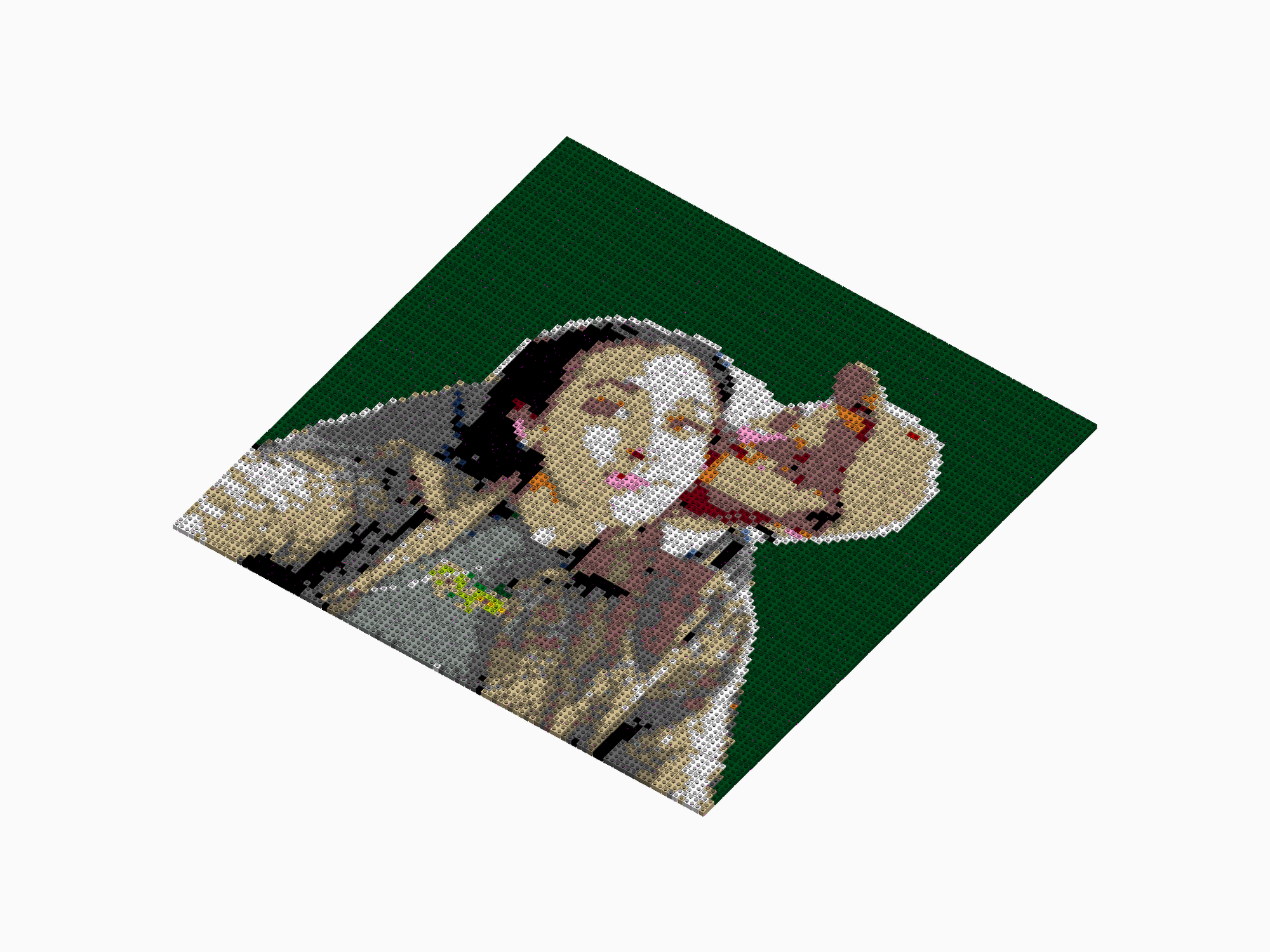 Custom Brick Mosaic