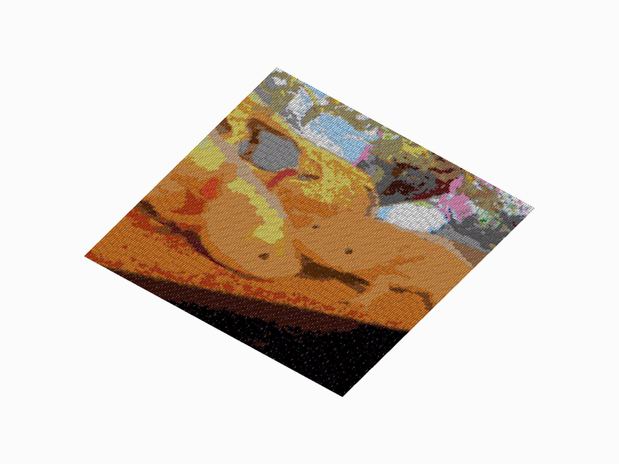 Custom Brick Mosaic