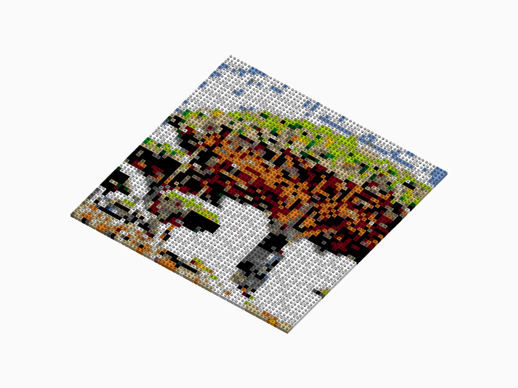 Custom Brick Mosaic