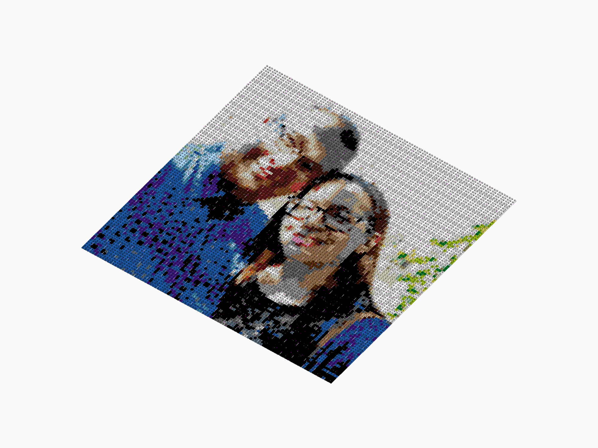 Custom Brick Mosaic