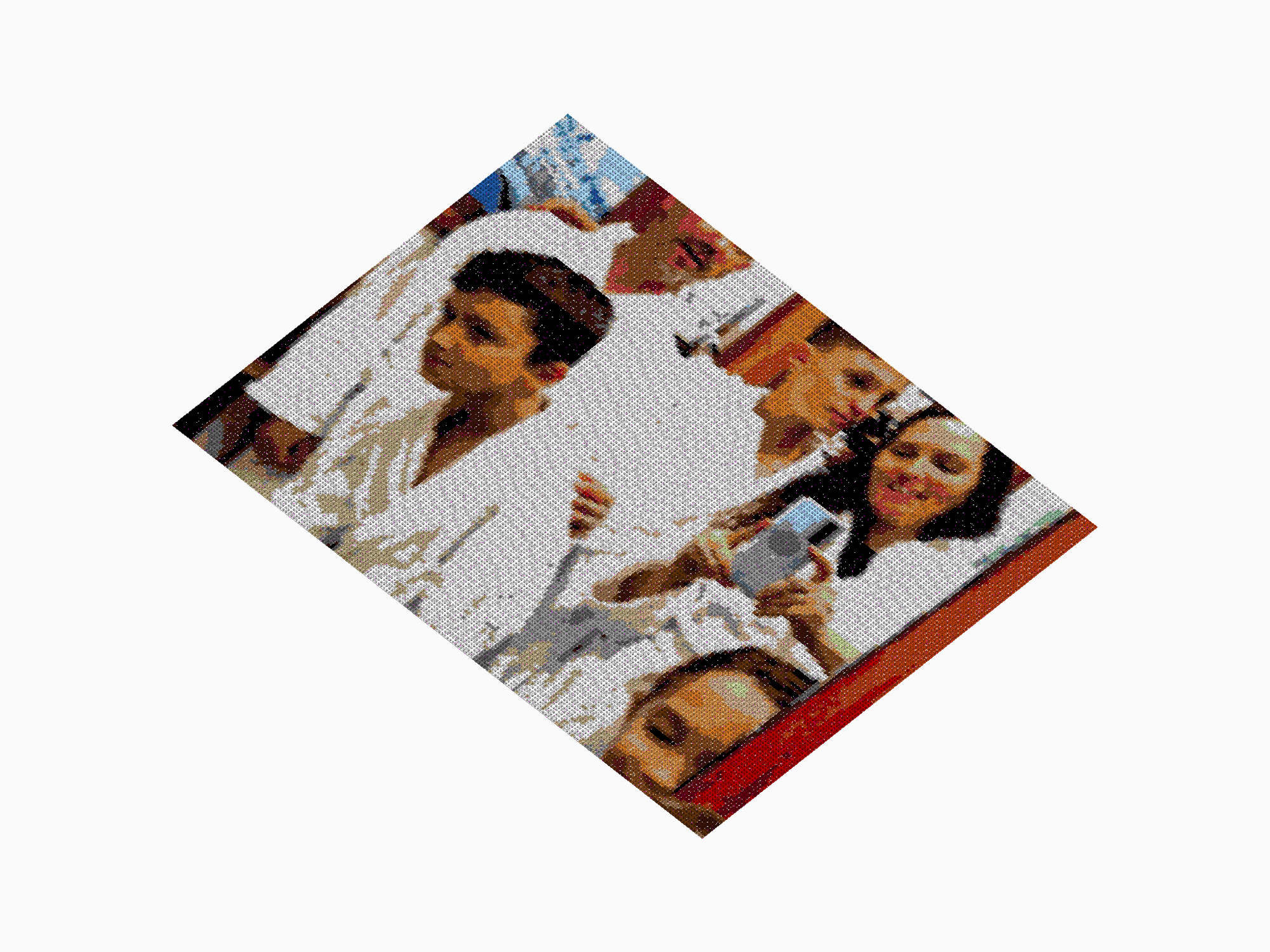 Custom Brick Mosaic