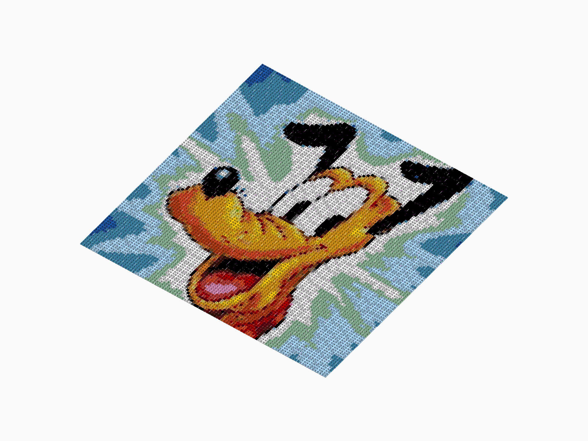 Custom Brick Mosaic