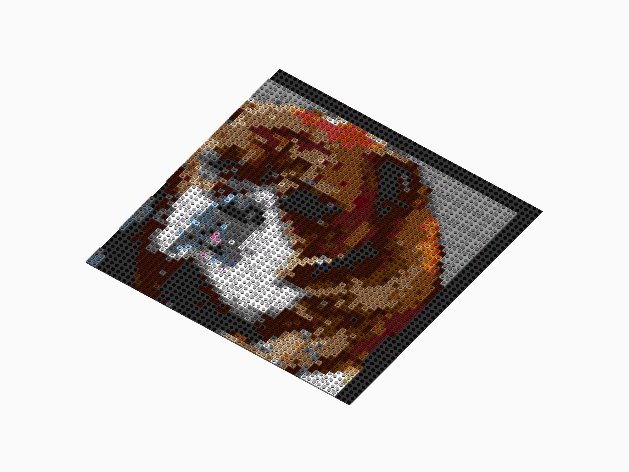 Custom Brick Mosaic