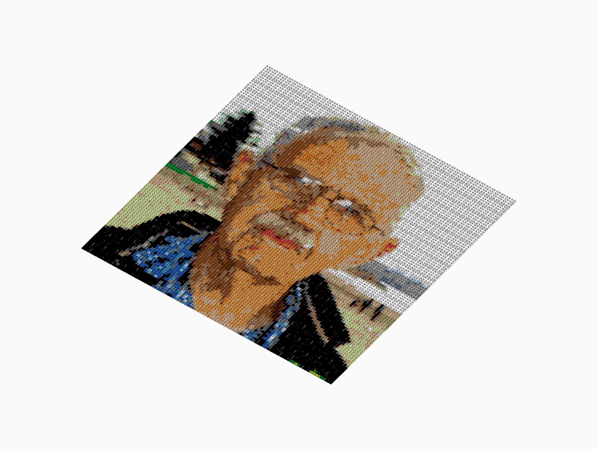 Custom Brick Mosaic