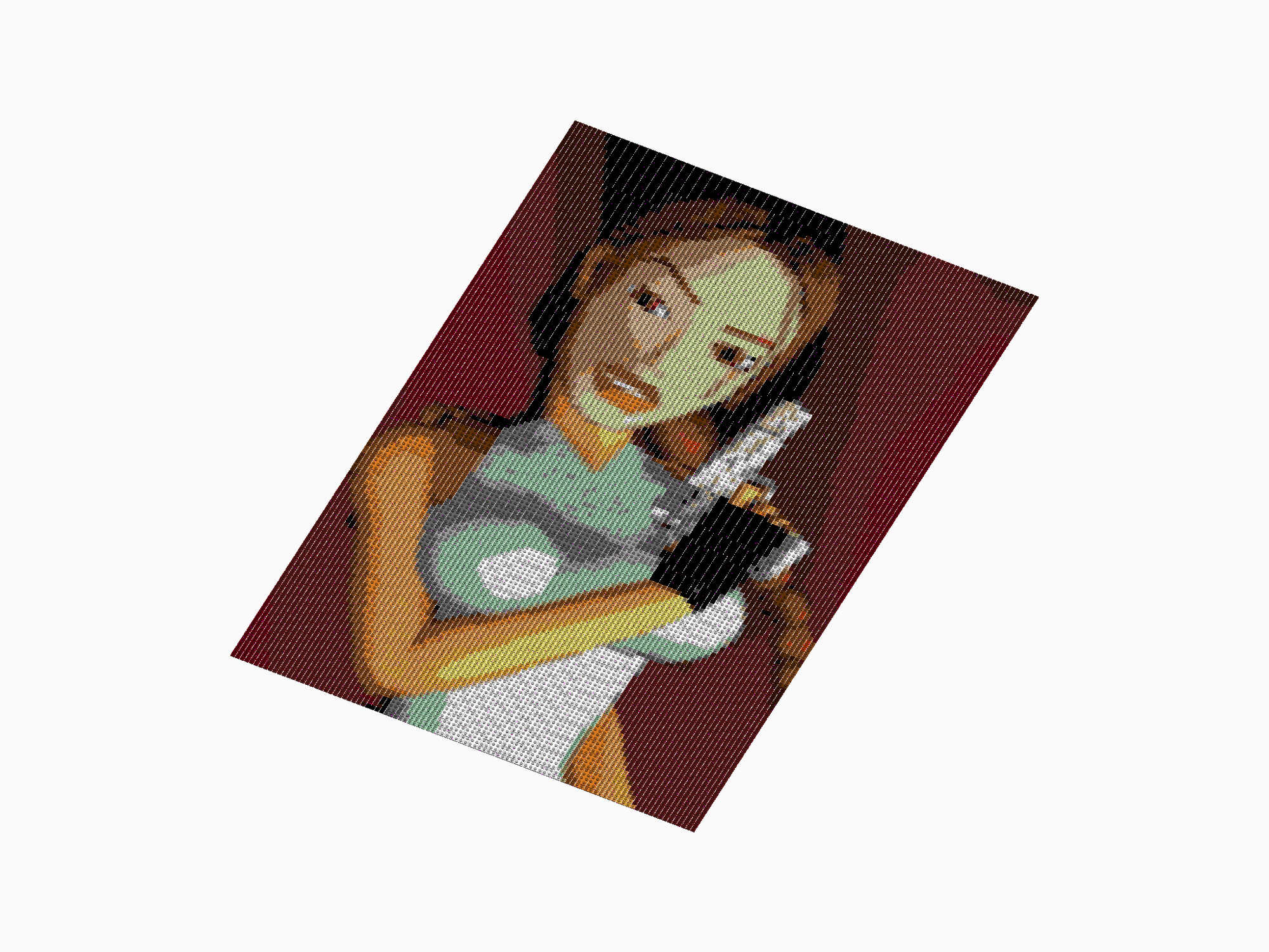 Custom Brick Mosaic